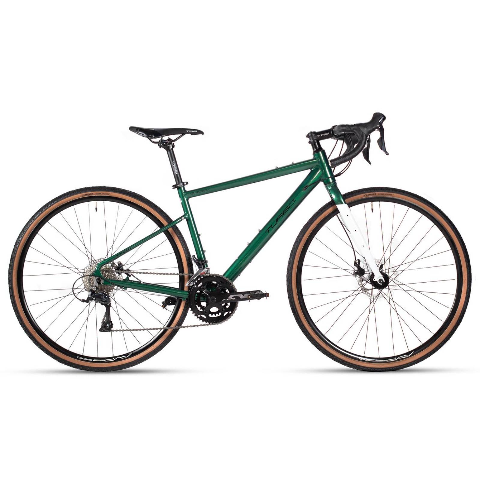 Bicicleta 700c Turbo Gravel Sherpa 18v Disco Verde 