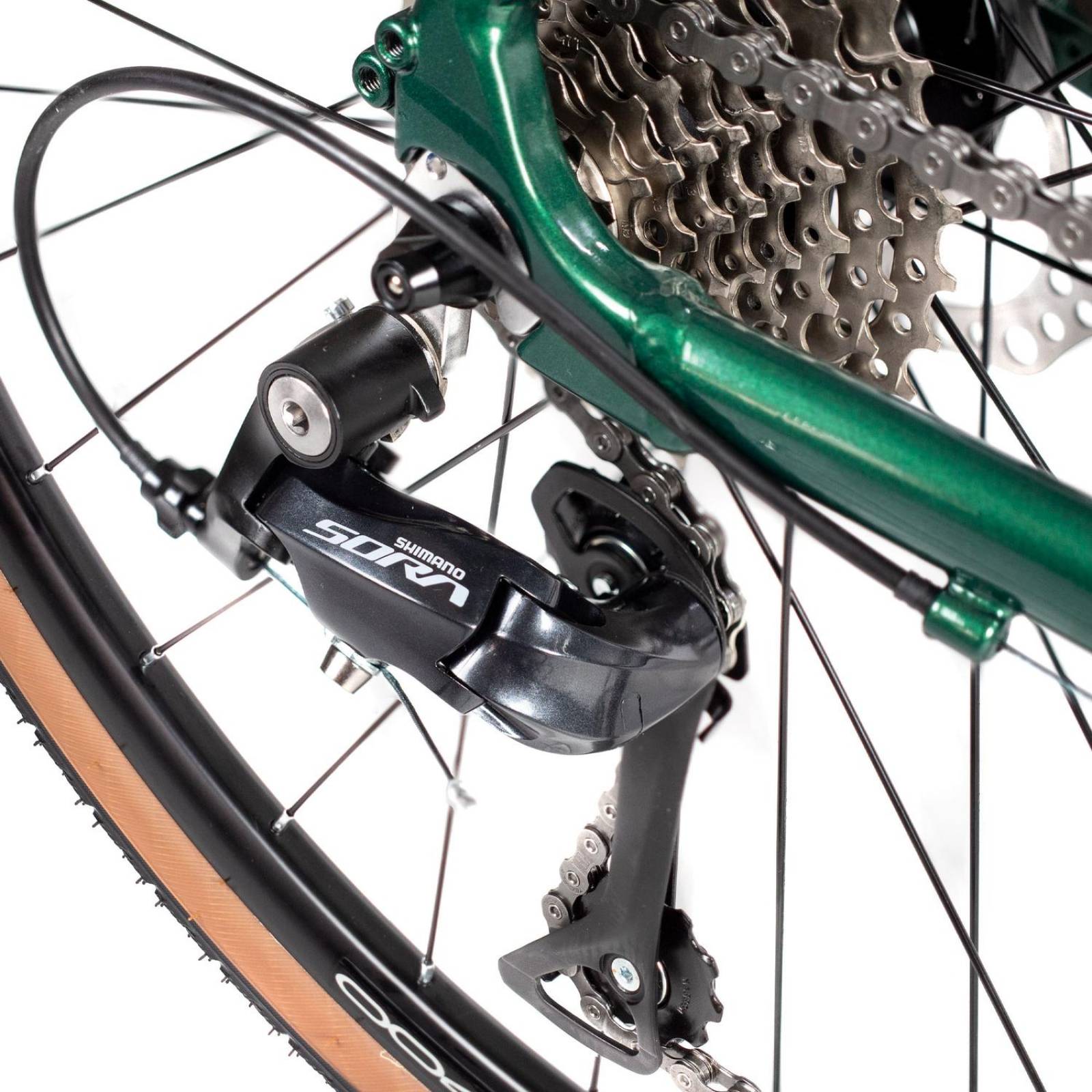 Bicicleta 700c Turbo Gravel Sherpa 18v Disco Verde 