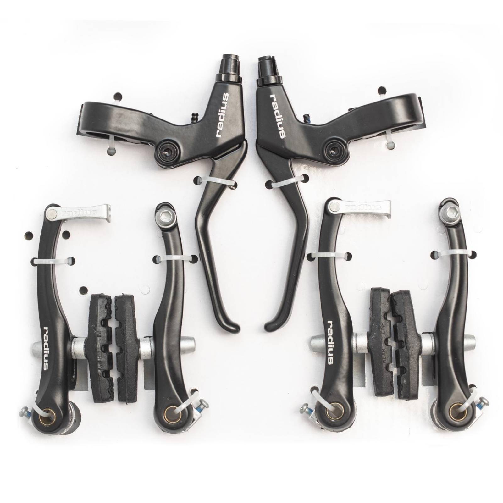 Kit Freni V-Brake Per MTB - Universale Anteriore/Posteriore Con Cavi E Leve In Alluminio - Foto 13