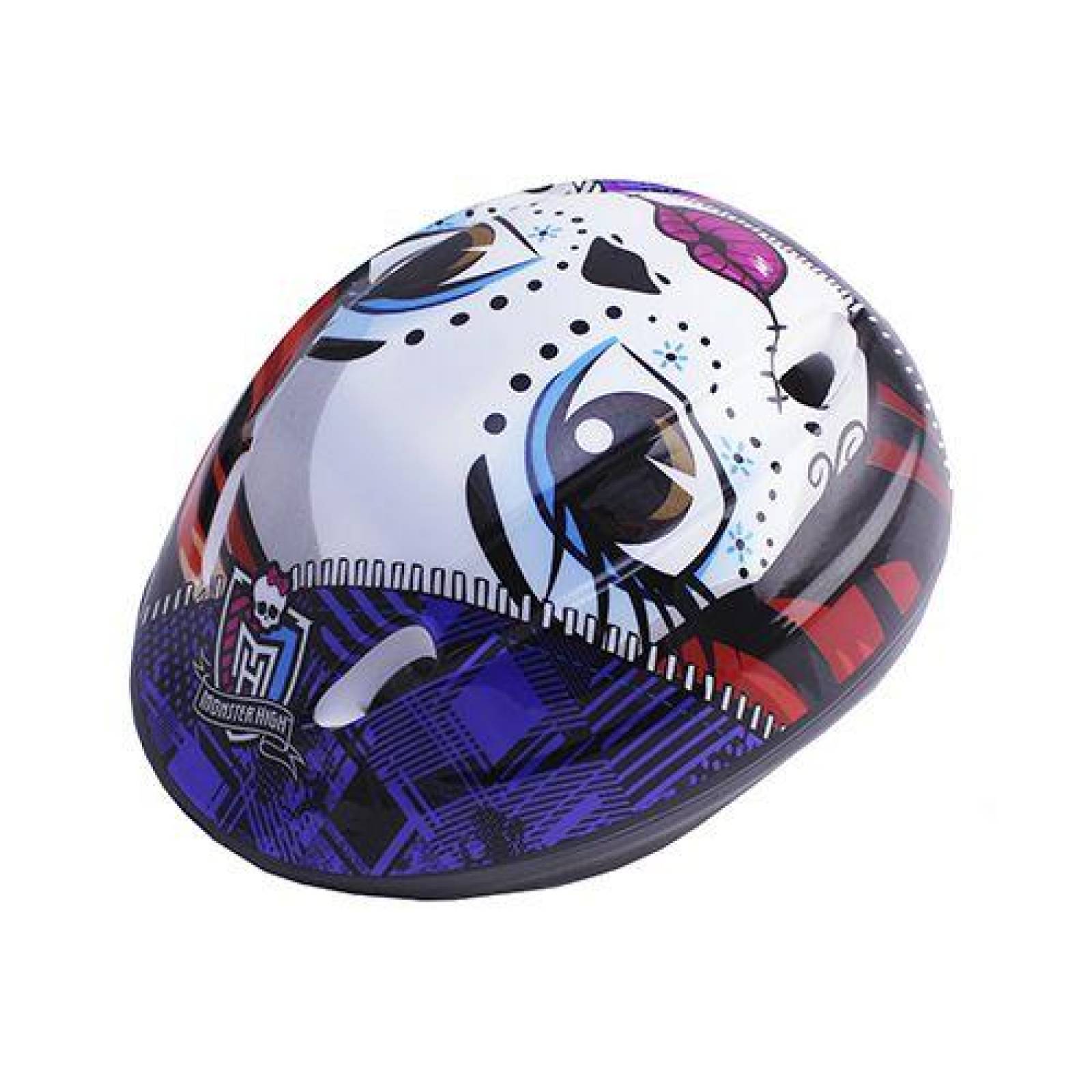 Casco infantil de Monster High con Rodilleras y Coderas 