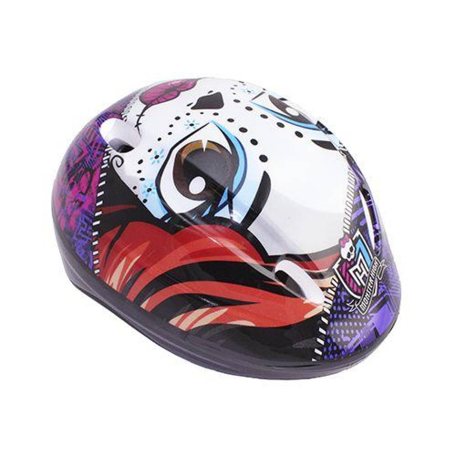 Casco infantil de Monster High con Rodilleras y Coderas 