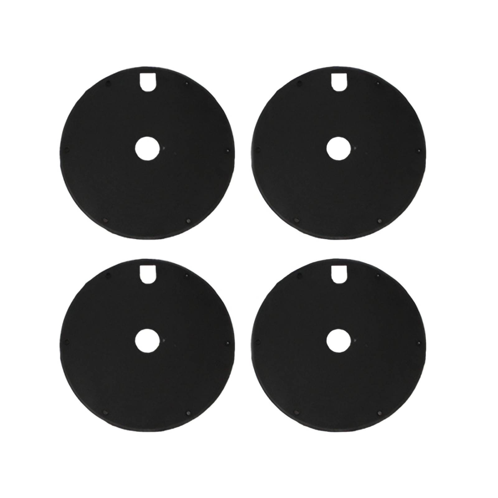 Juego De Tapas Para Rin 20 Negro 20 4 Piezas