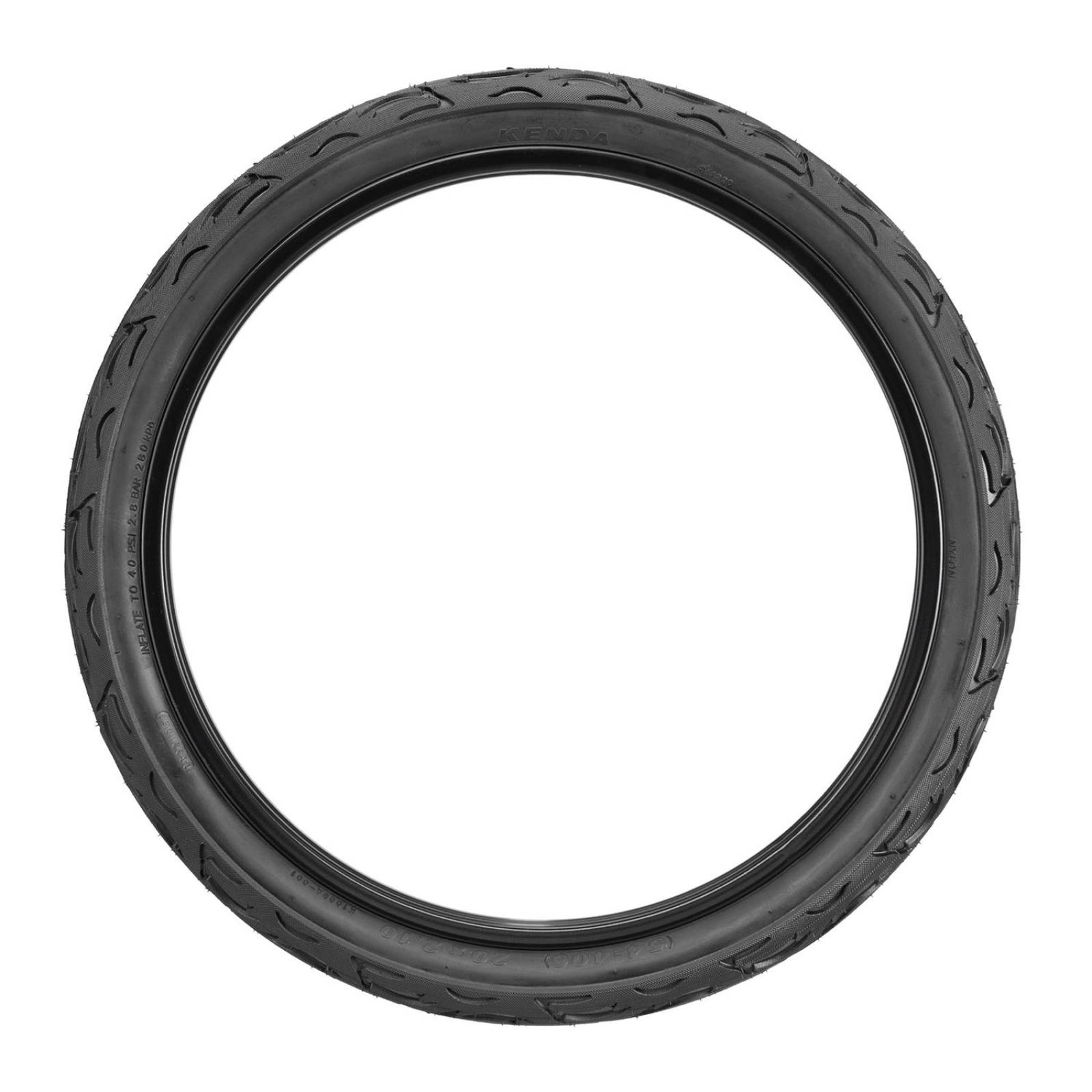 Llanta para bicicleta R20 x2.10 negra Flame K1008 Kenda 