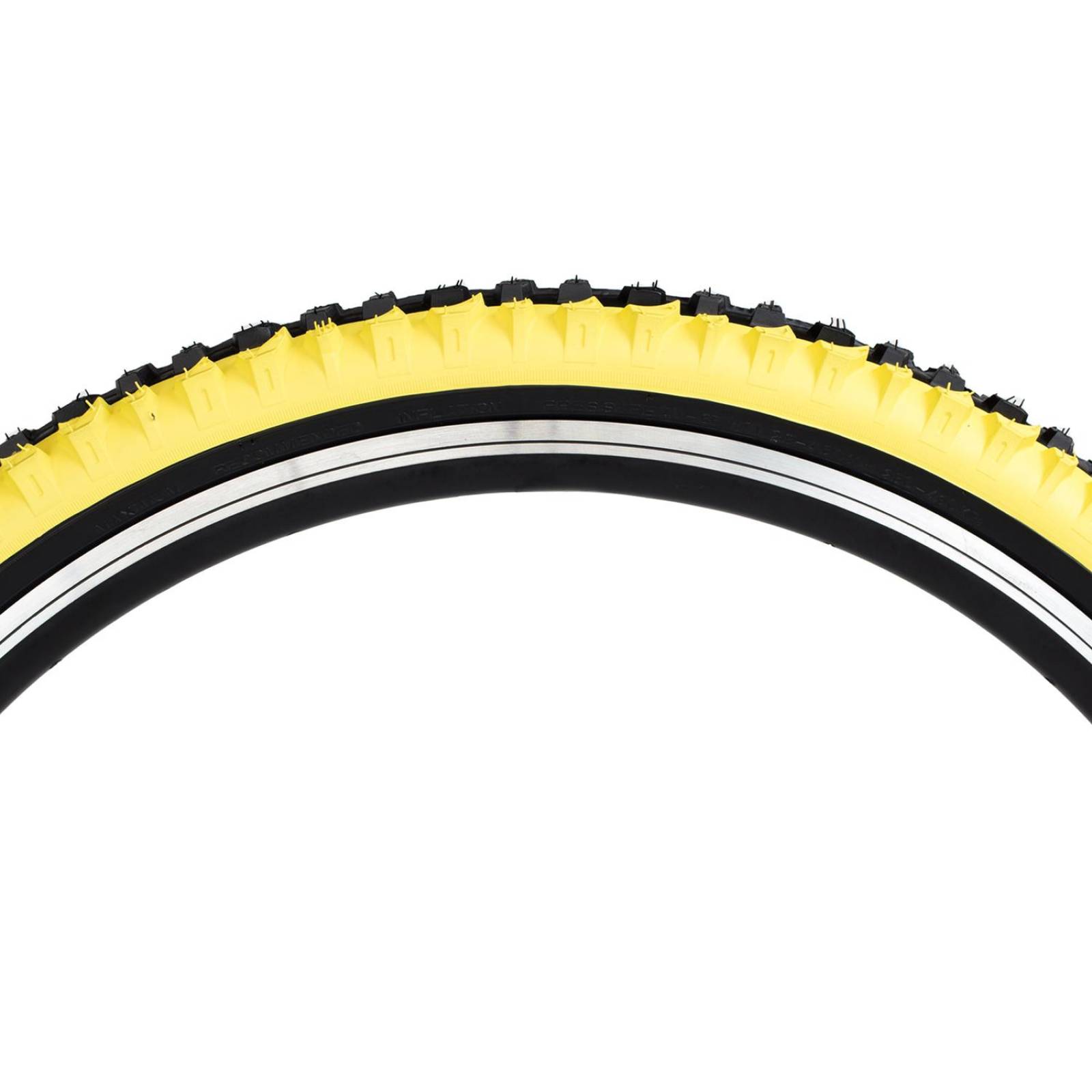 Llanta para bicicleta R26 x2.10 amarilla payaso K816 Kenda 