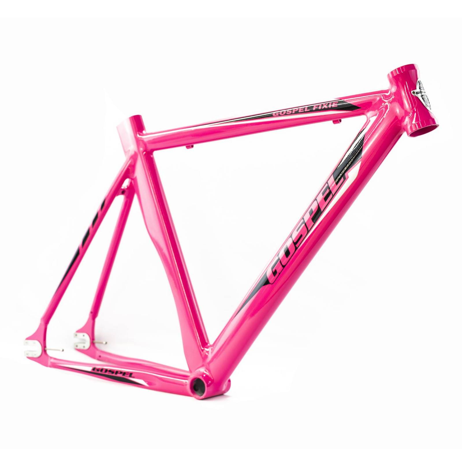 Cuadro De Aluminio 700c Fixie Rosa Fluor Gospel 