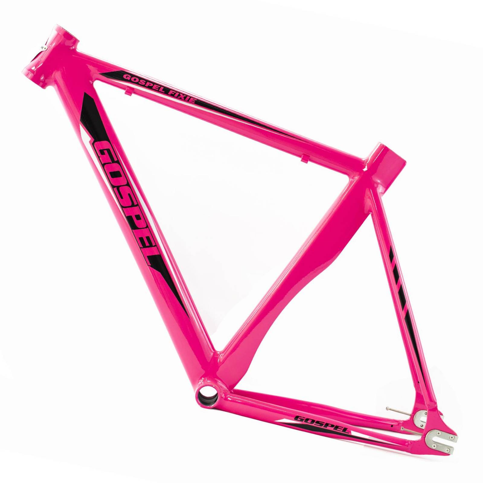 Cuadro De Aluminio 700c Fixie Rosa Fluor Gospel 
