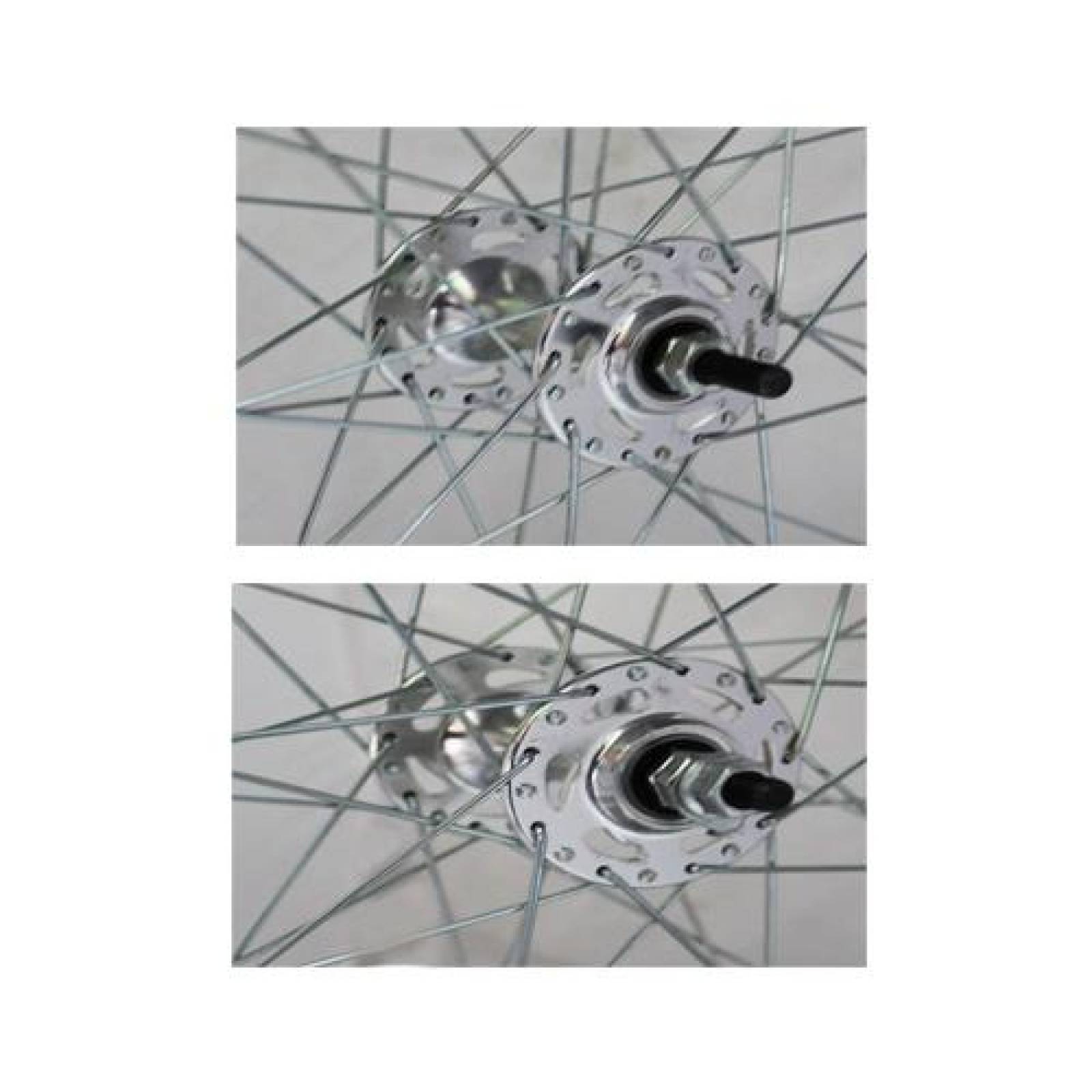 Juego Rines Bicicleta Rodada 28 x 36 H Aero Rojo Bicimex