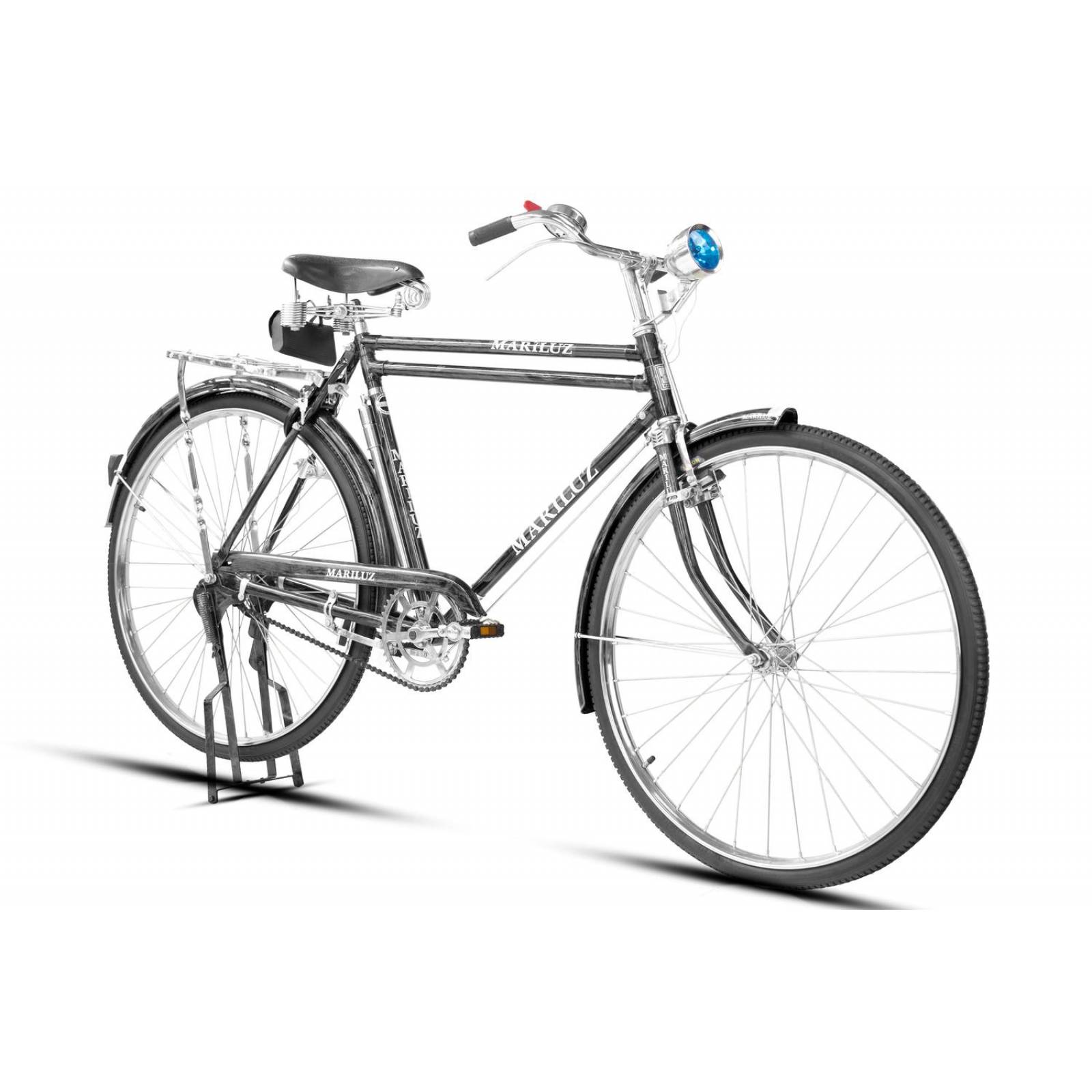 Bicicleta Turismo Rodada 28 Gris Negro Mariluz 