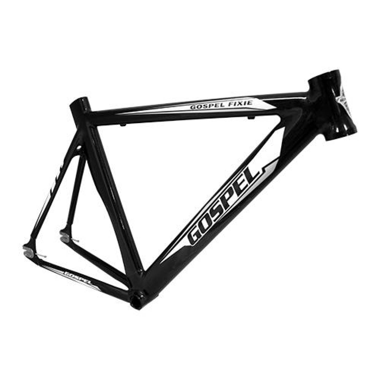 Cuadro De Aluminio 700c Fixie Negro Gospel 