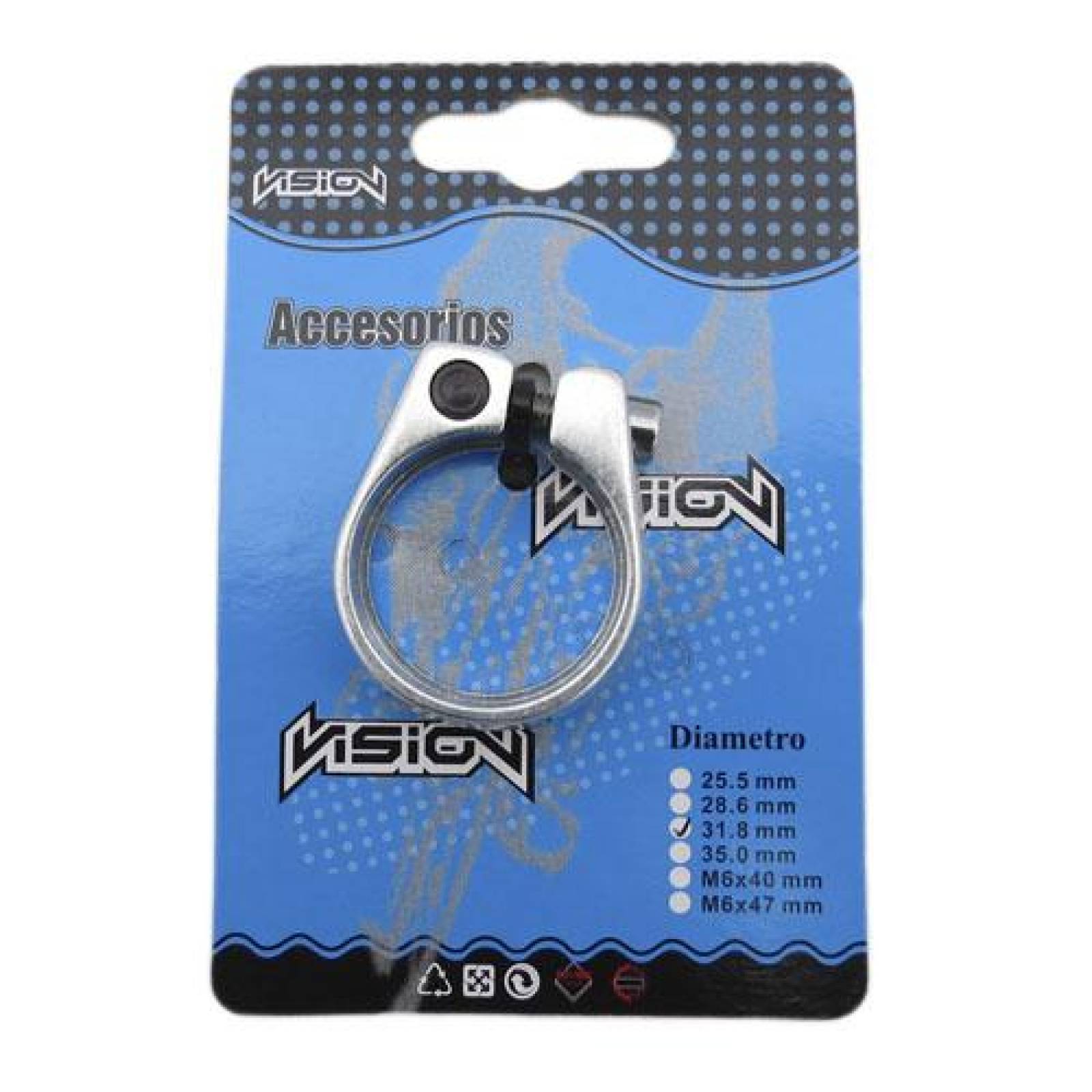 Abrazadera De Asiento De Aluminio 31.8mm At-10 6n 3d