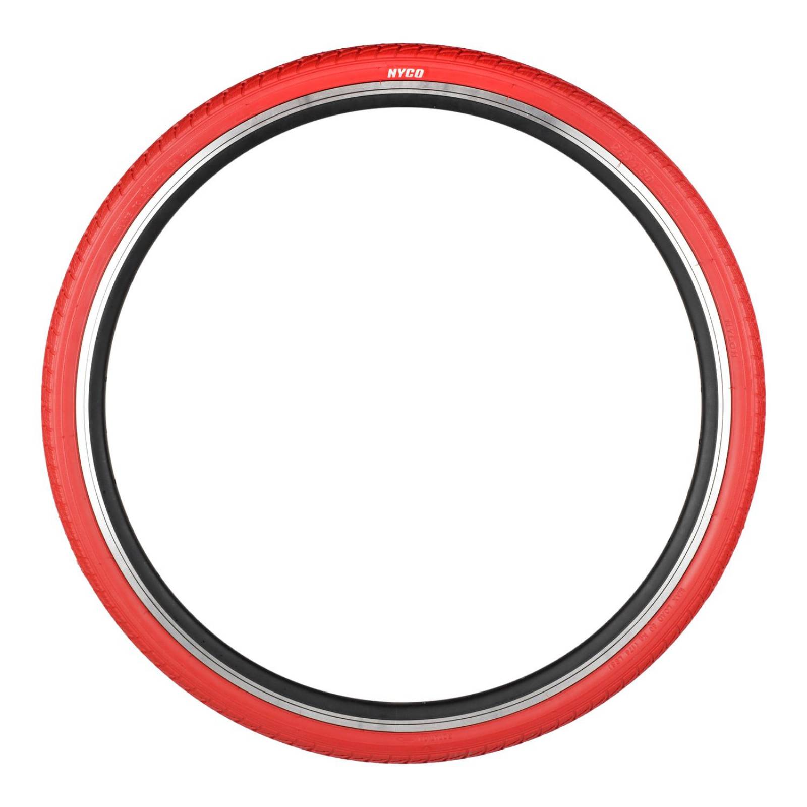 Llanta para bicicleta R26 x1.50 roja 30/50 PSI HY007 Nyco 
