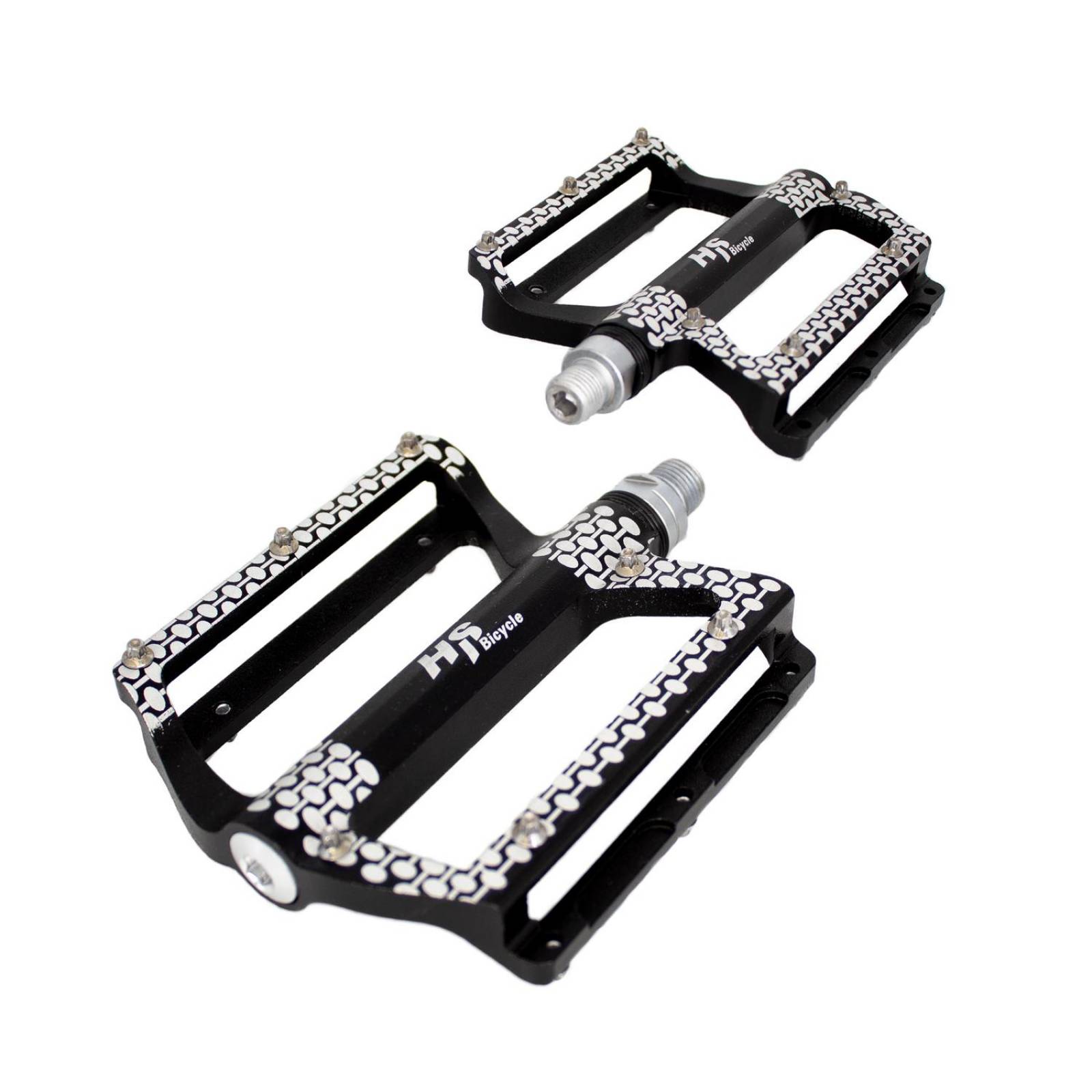 Pedales Bicicleta BMX Negro Blanco ALNC-835B Mariluz