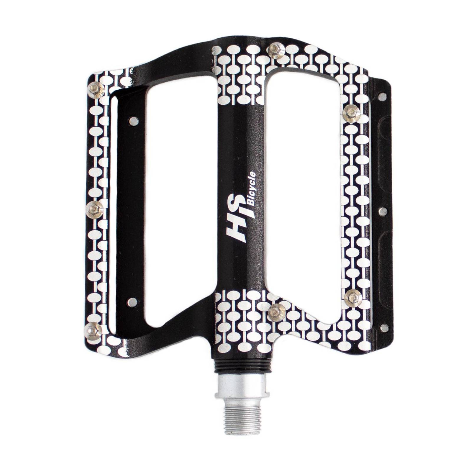 Pedales Bicicleta BMX Negro Blanco ALNC-835B Mariluz