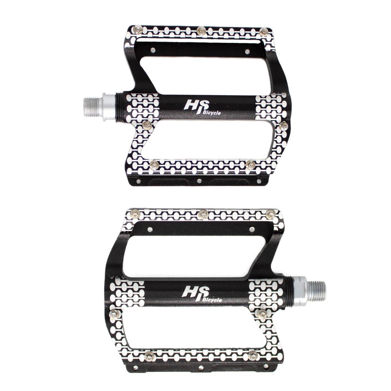 Pedales Bicicleta BMX Negro Blanco ALNC-835B Mariluz