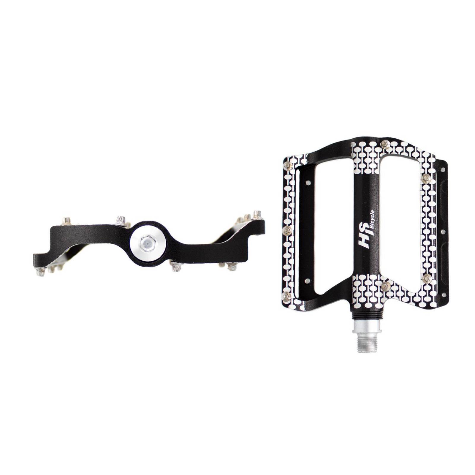 Pedales Bicicleta BMX Negro Blanco ALNC-835B Mariluz