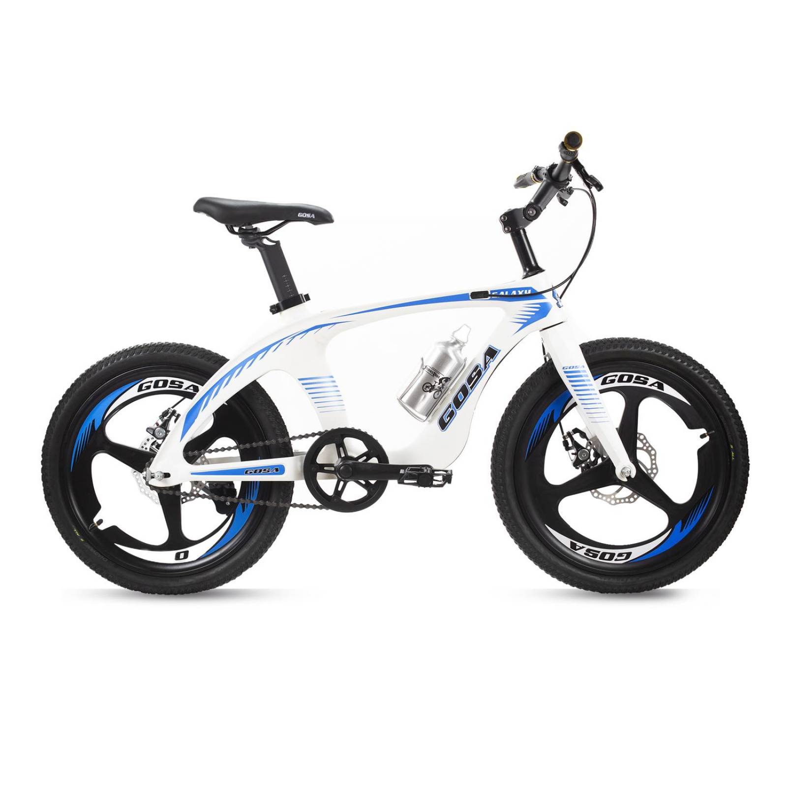 Bicicleta Infantil para Niño R20 GX Galaxy Blanco Azul Gosa