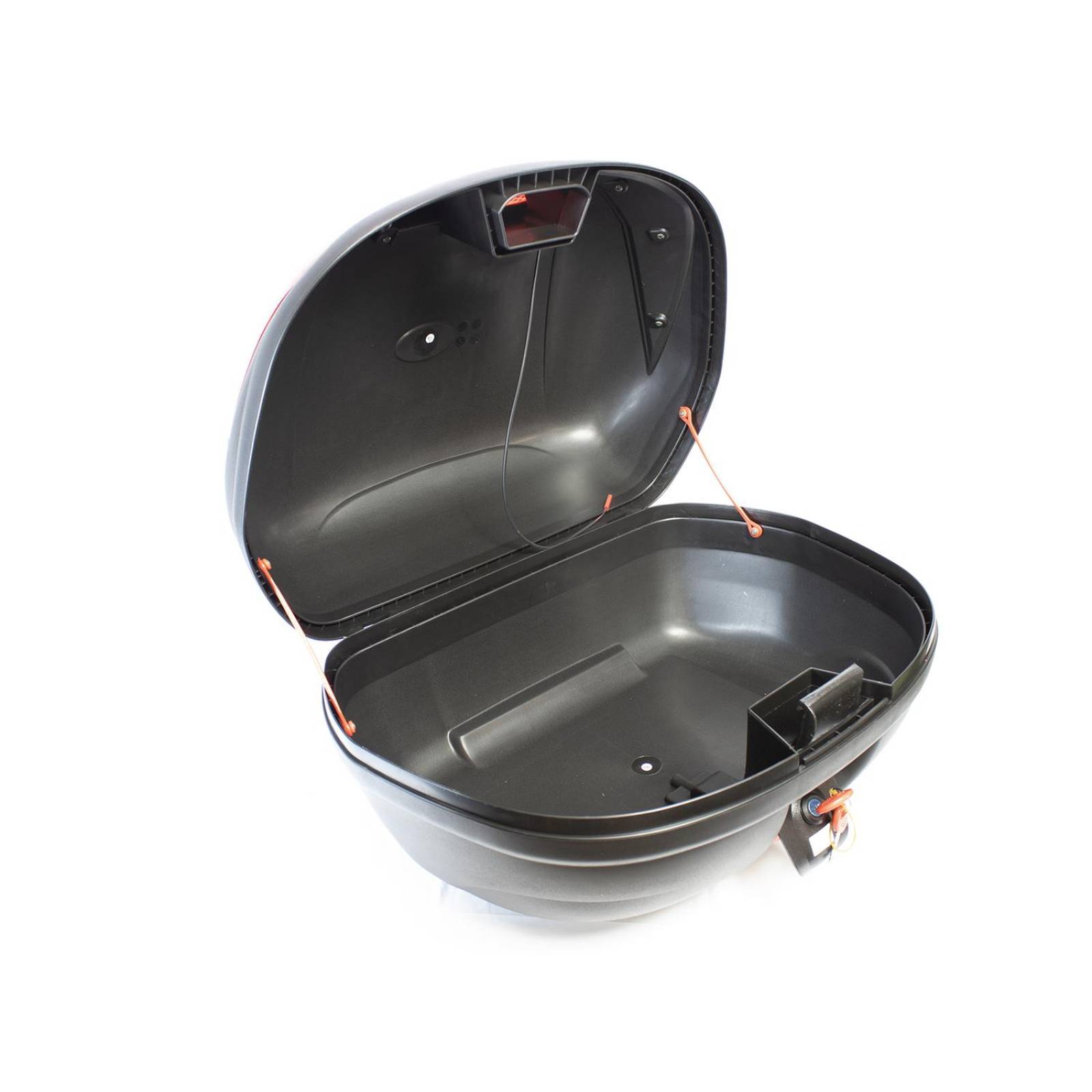 Caja Maletero Porta Equipaje Moto Top Case Led 43 L Negro 