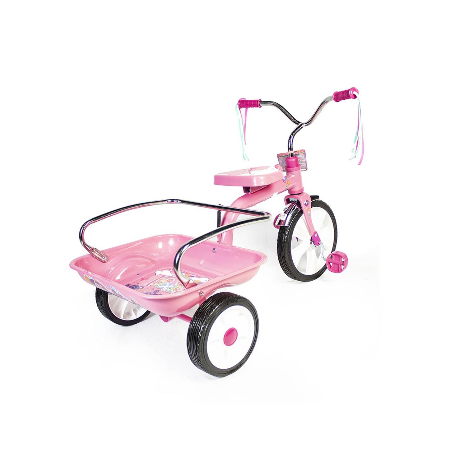 Triciclo R12 Apache Caja Barandal Casco 302 Rosa