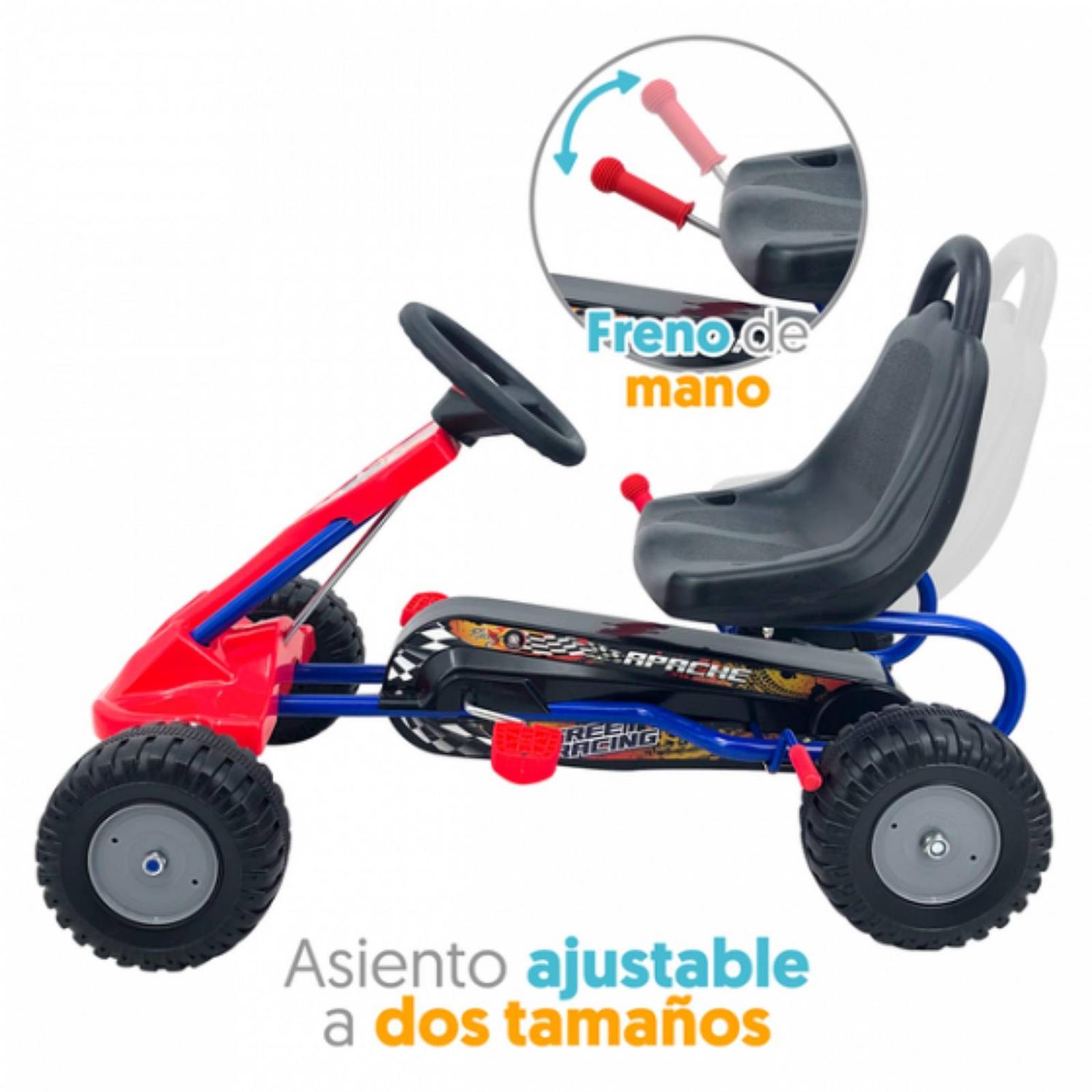 Avalancha Go Kart Apache para Niño Mediano con Pedales 