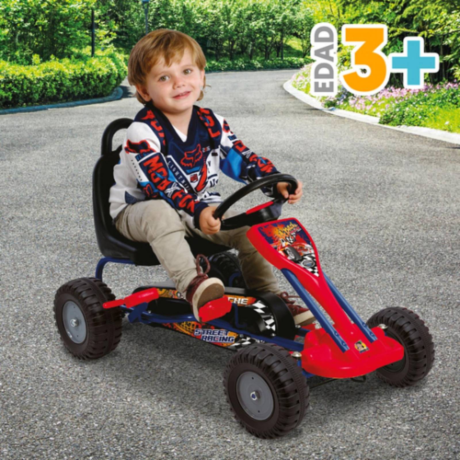 Avalancha Go Kart Apache para Niño Mediano con Pedales 