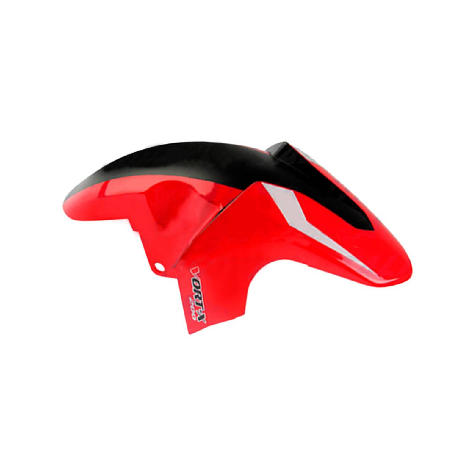 Salpicadera delantera para moto rojo negro VORTX 200 Italika 