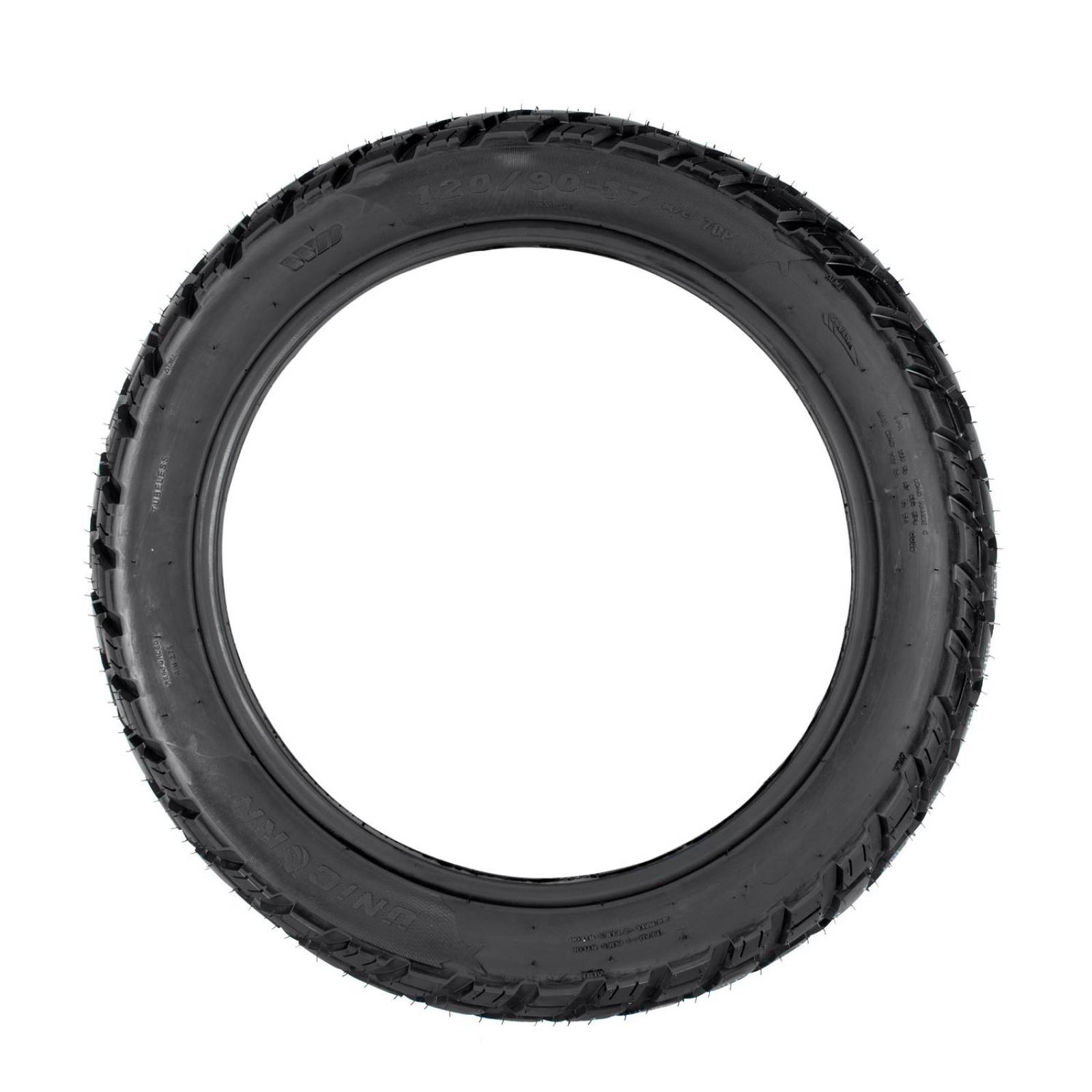 Llanta 120/90-17 para moto tubeless 70P P6169 Motometa