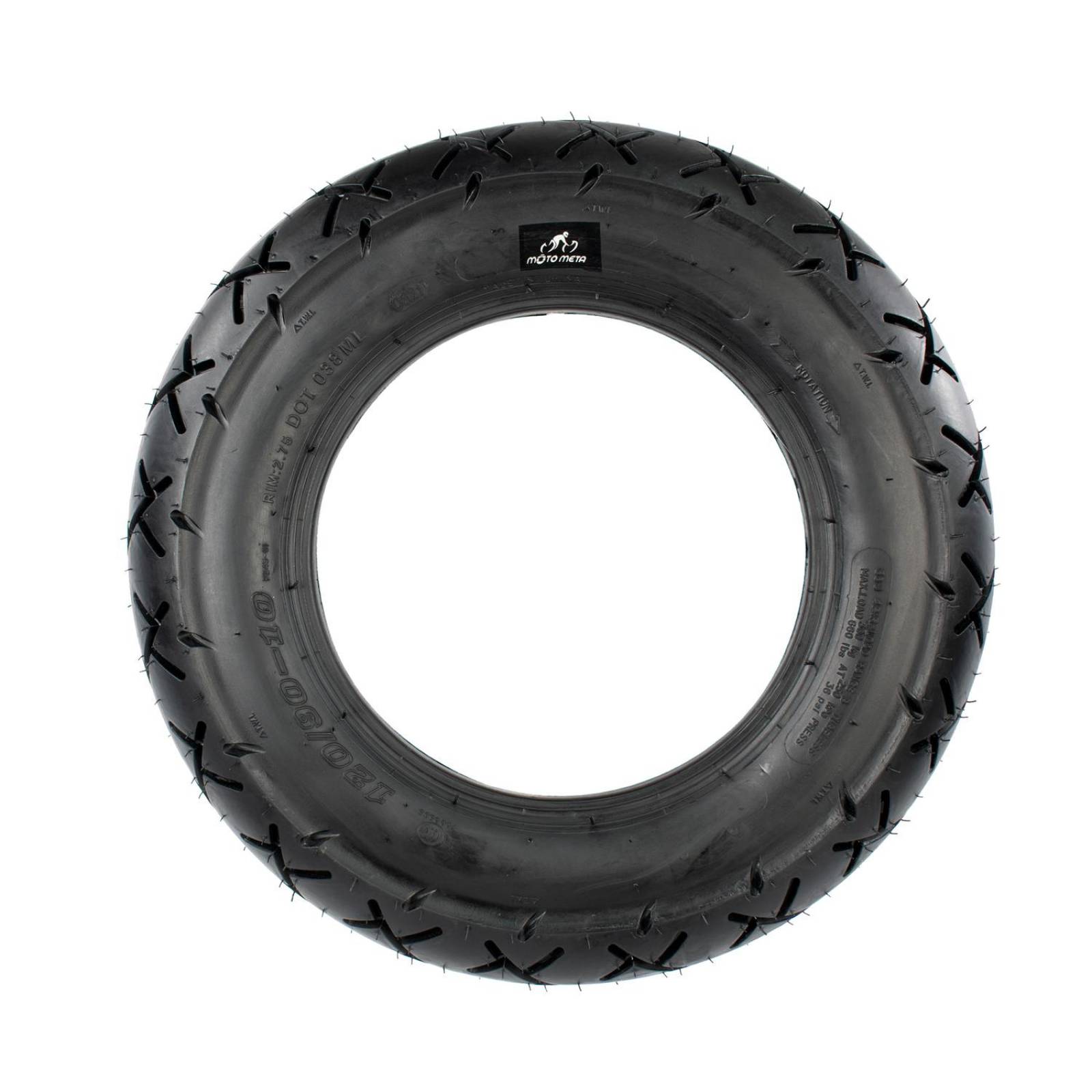 Llanta 120/90-10 para moto tubeless 66J P245 Motometa 