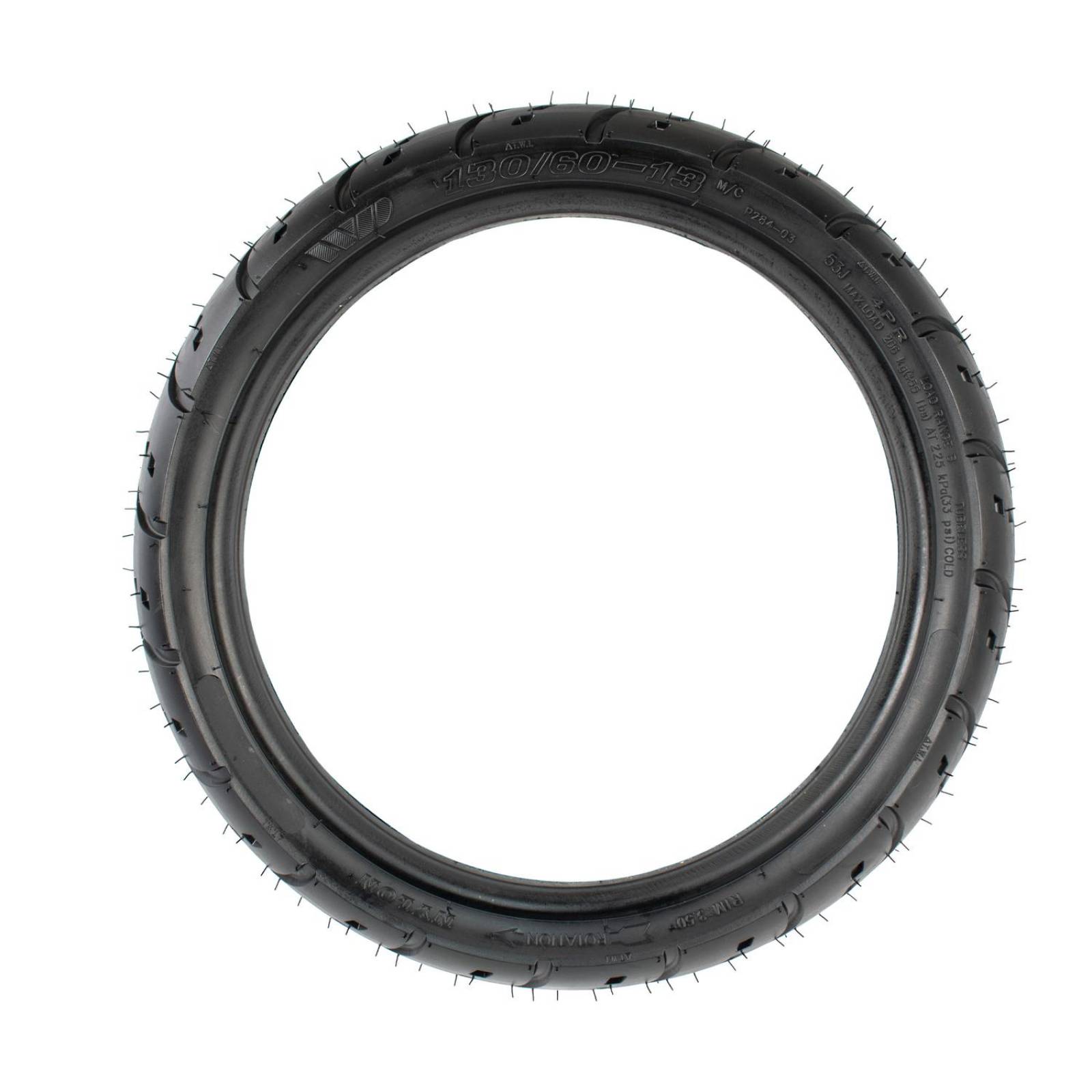 Llanta 130/60-13 para moto tubeless 53J P284 Motometa 