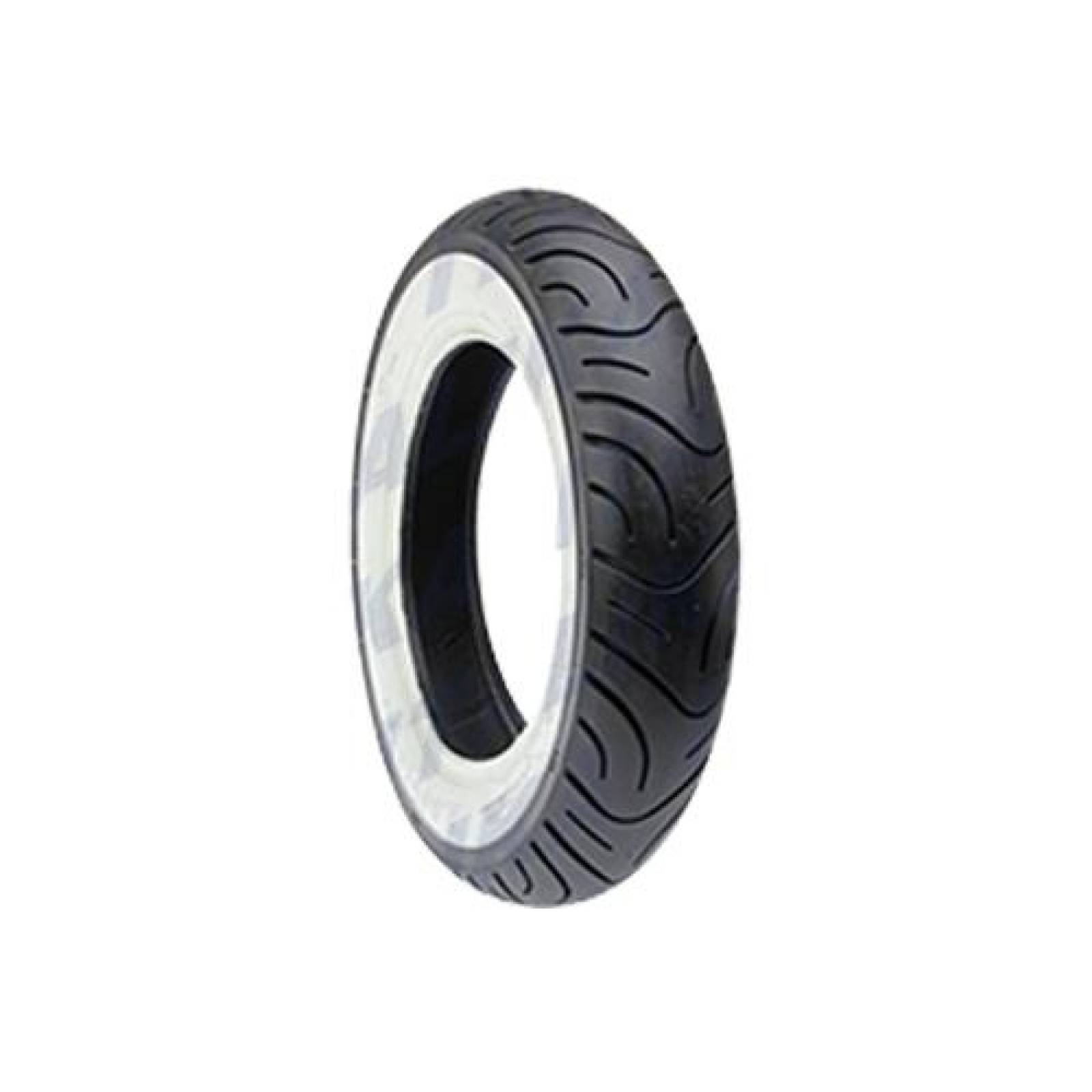 Llanta 3.50-10 para moto tubeless 51J Cara blanca Italika 