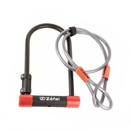 Candado Bicicleta "U" K-Traz Cable 13x230mm Negro Zefal 