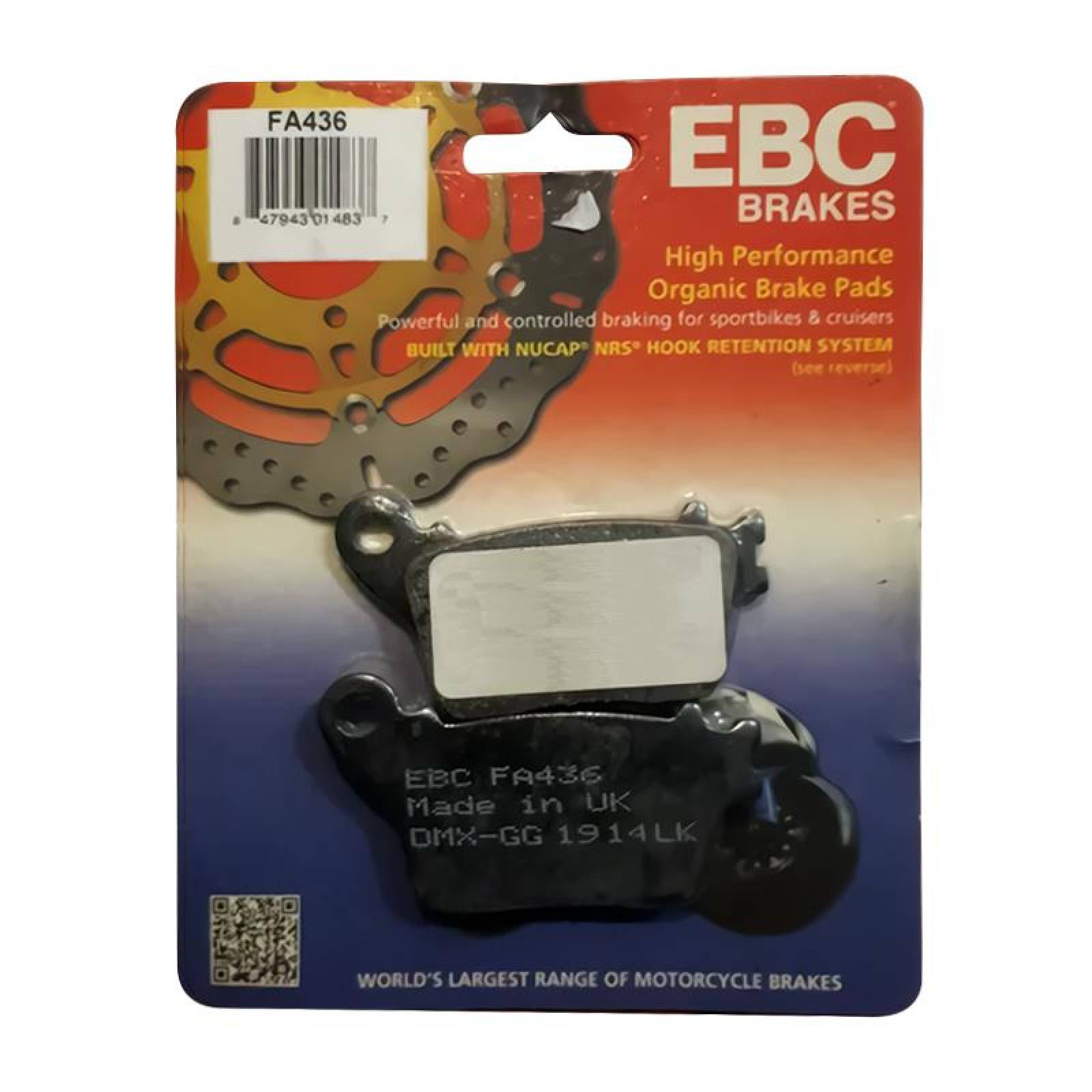 Zapata Balata Motocicleta FA436 EBC 