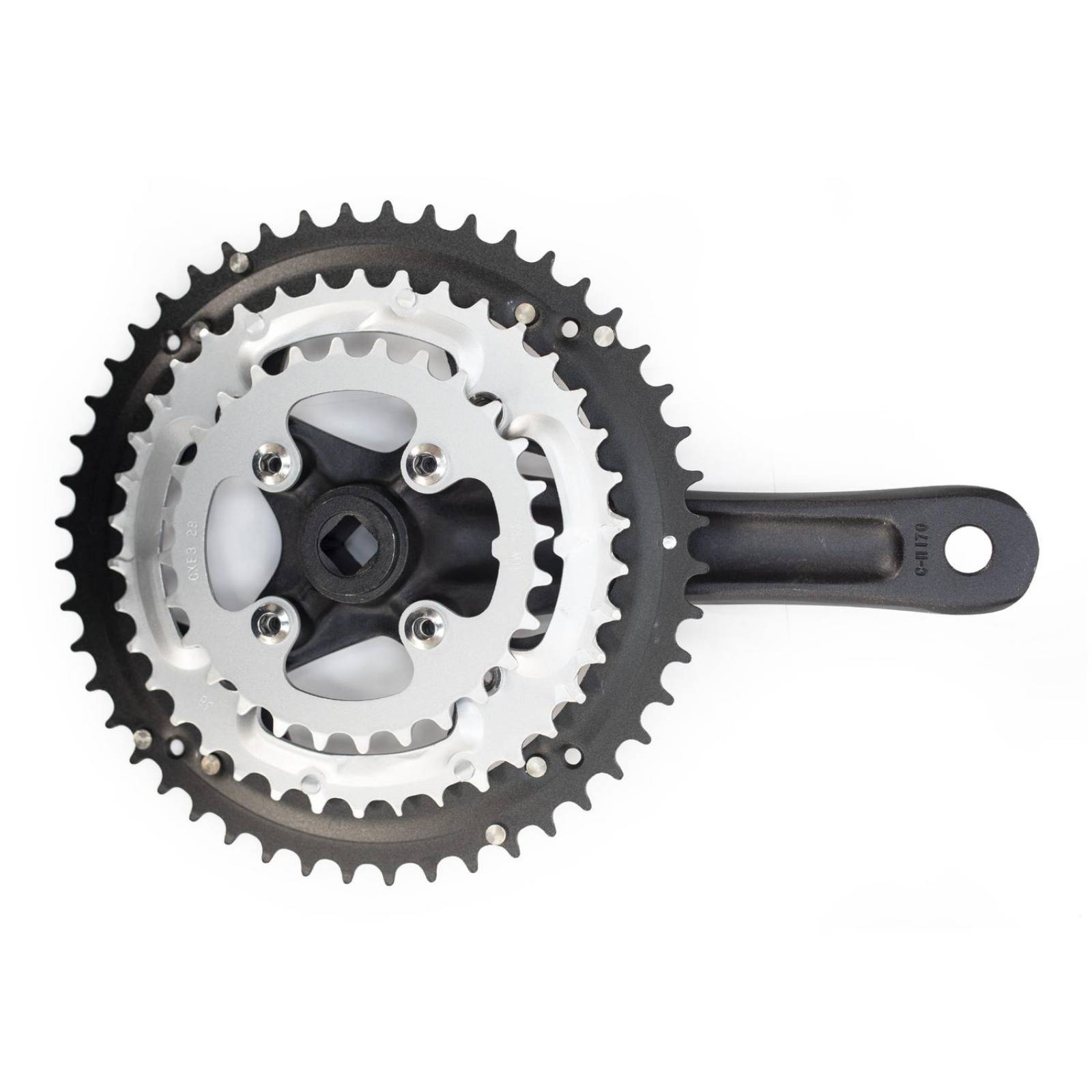 Triple Multiplicacion 28/38/48 170 Aluminio/fierro