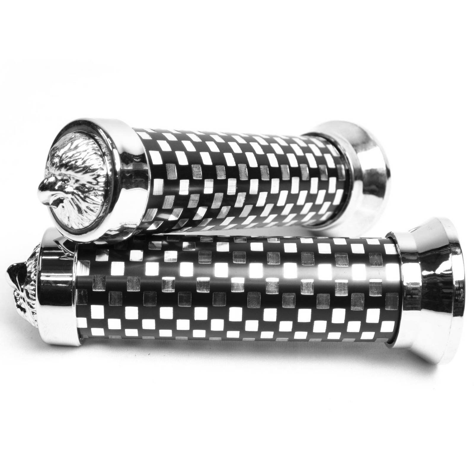 Puños Para Moto De Aluminio Square Eagle Eva 