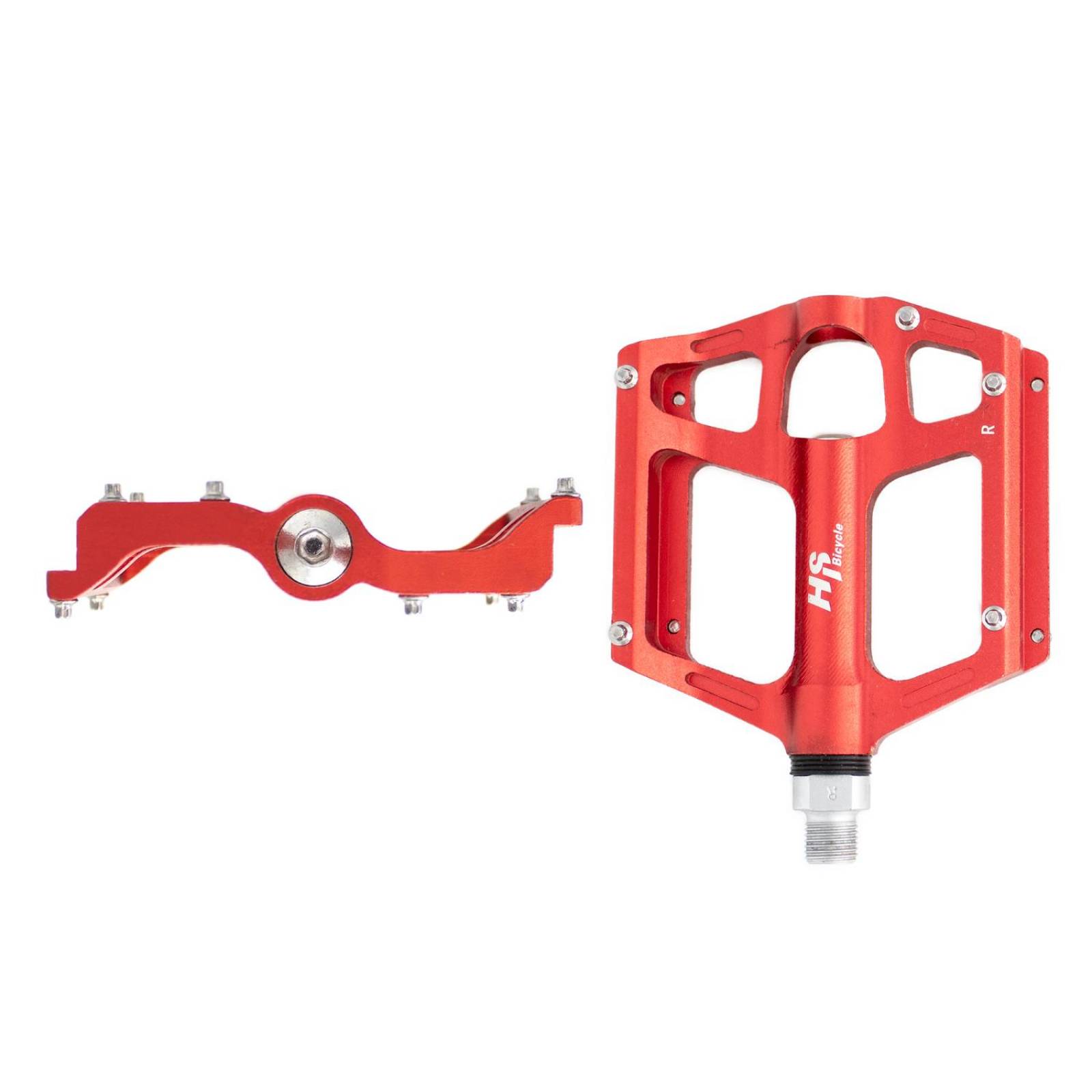 Pedales Bicicleta BMX 1/2 Aluminio Rojos ALNC-1002 Mariluz 