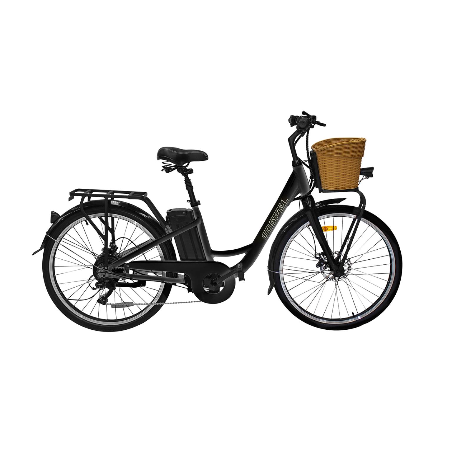 Bicicleta Eléctrica R26 Urbana Breeze Negra Gospel 
