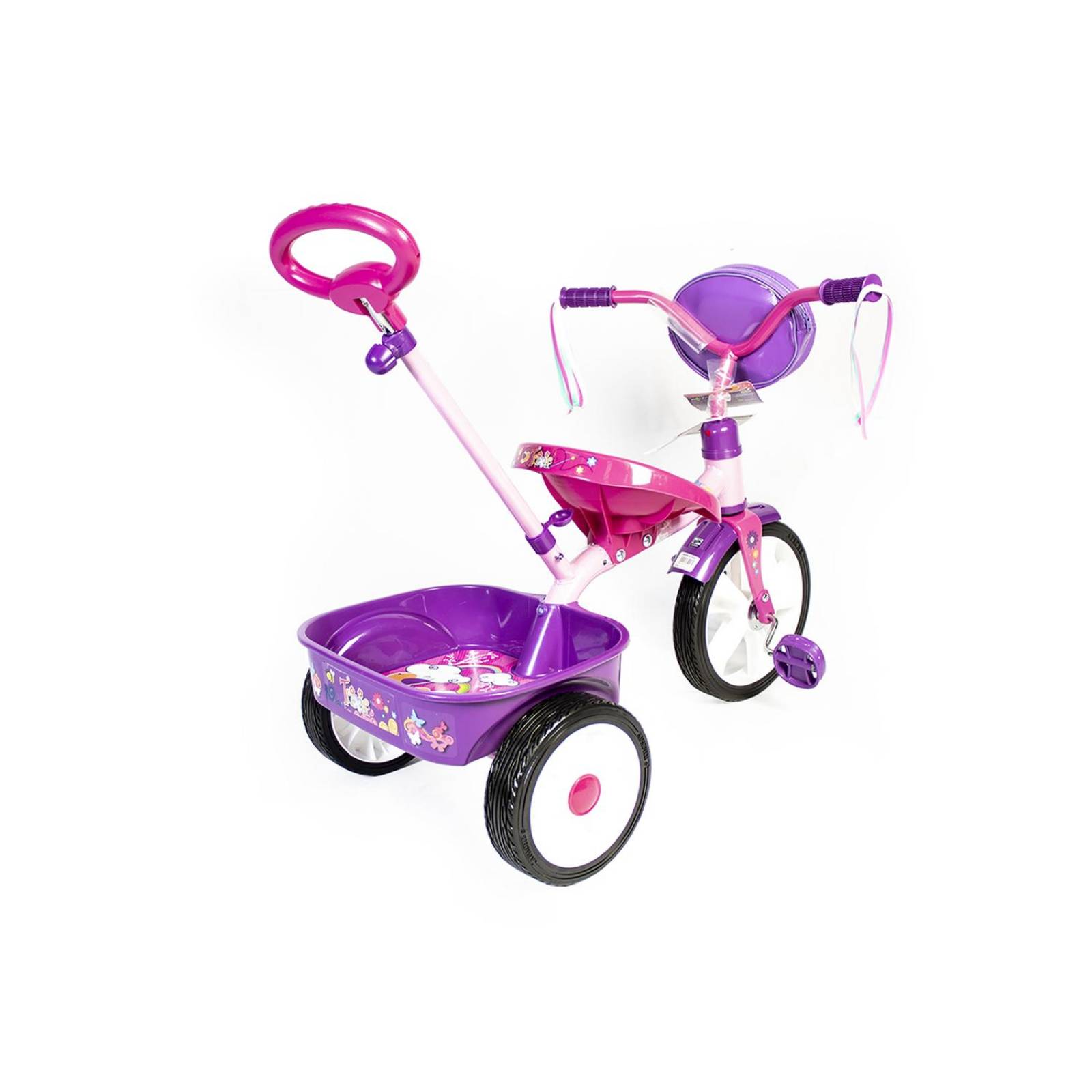 Triciclo Apache R12 Trixie Con Barra De Empuje Y Casco 947 