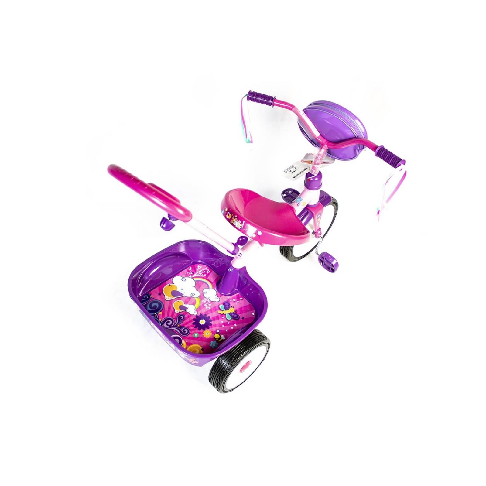 Triciclo Apache R12 Trixie Con Barra De Empuje Y Casco 947 