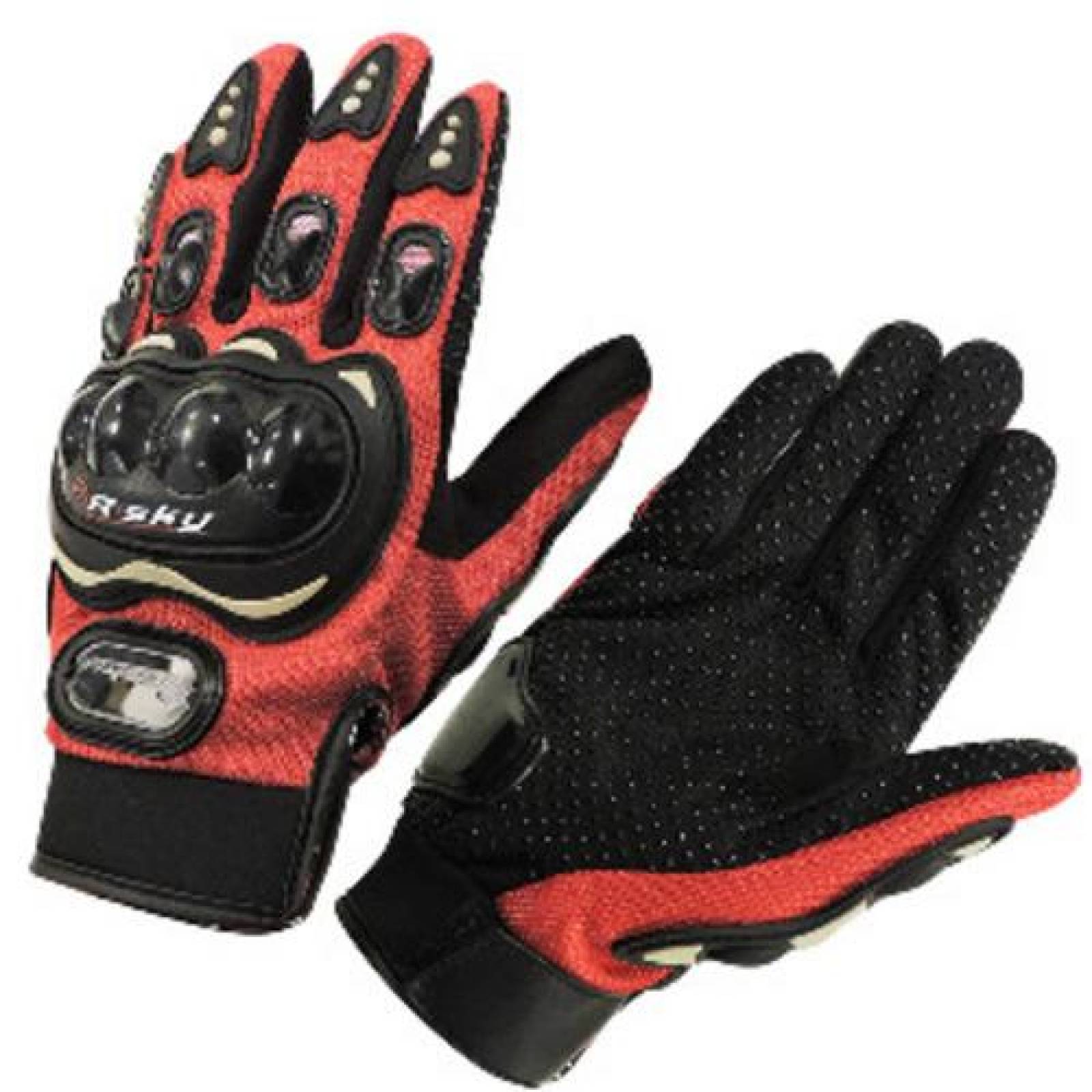 Guantes Proteccion Nudillos Rojos G 