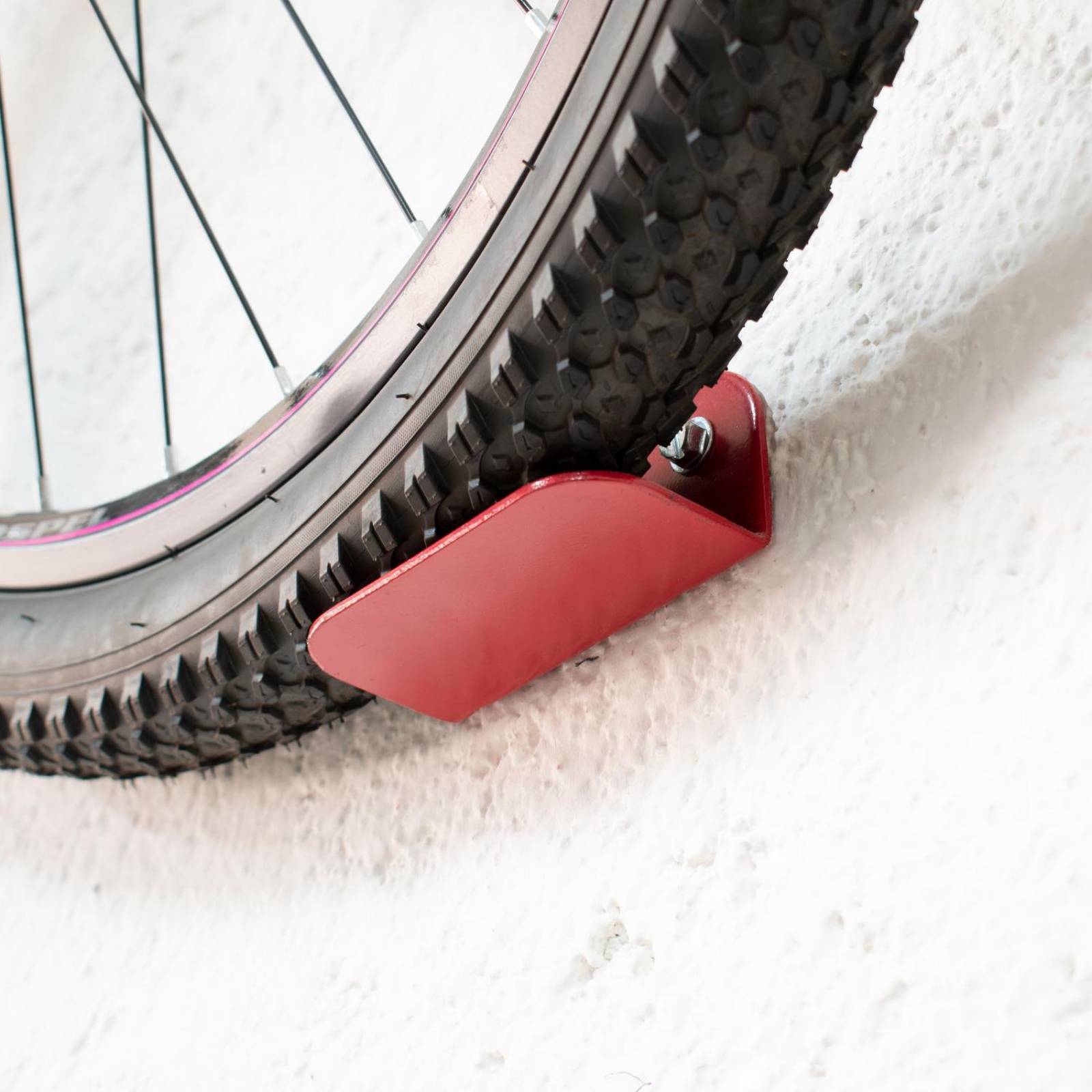 Soporte Pedal Pared Colgar Bicicleta Rojo 