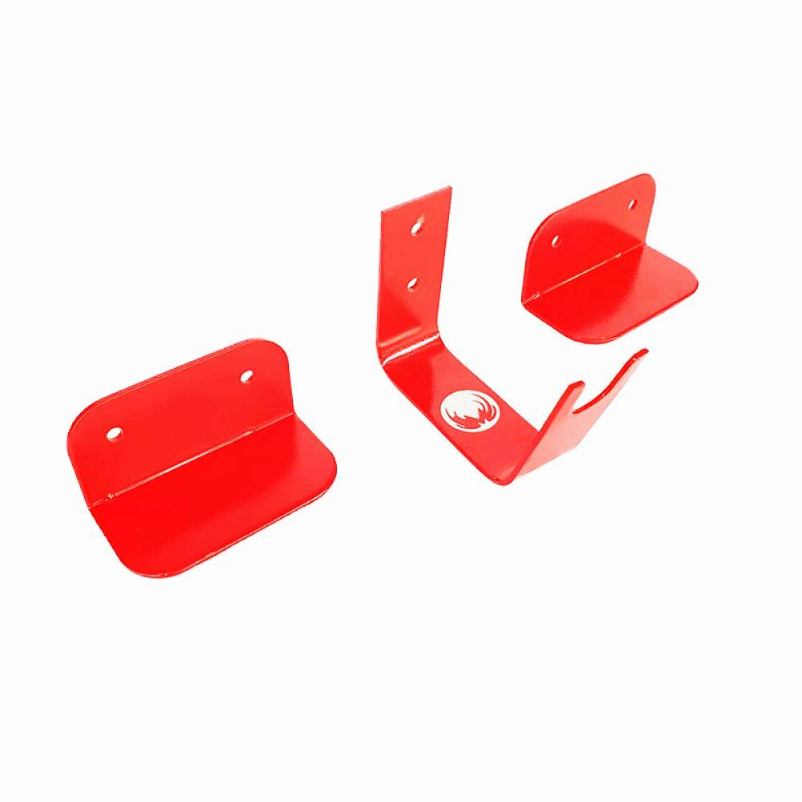 Soporte Pedal Pared Colgar Bicicleta Rojo 
