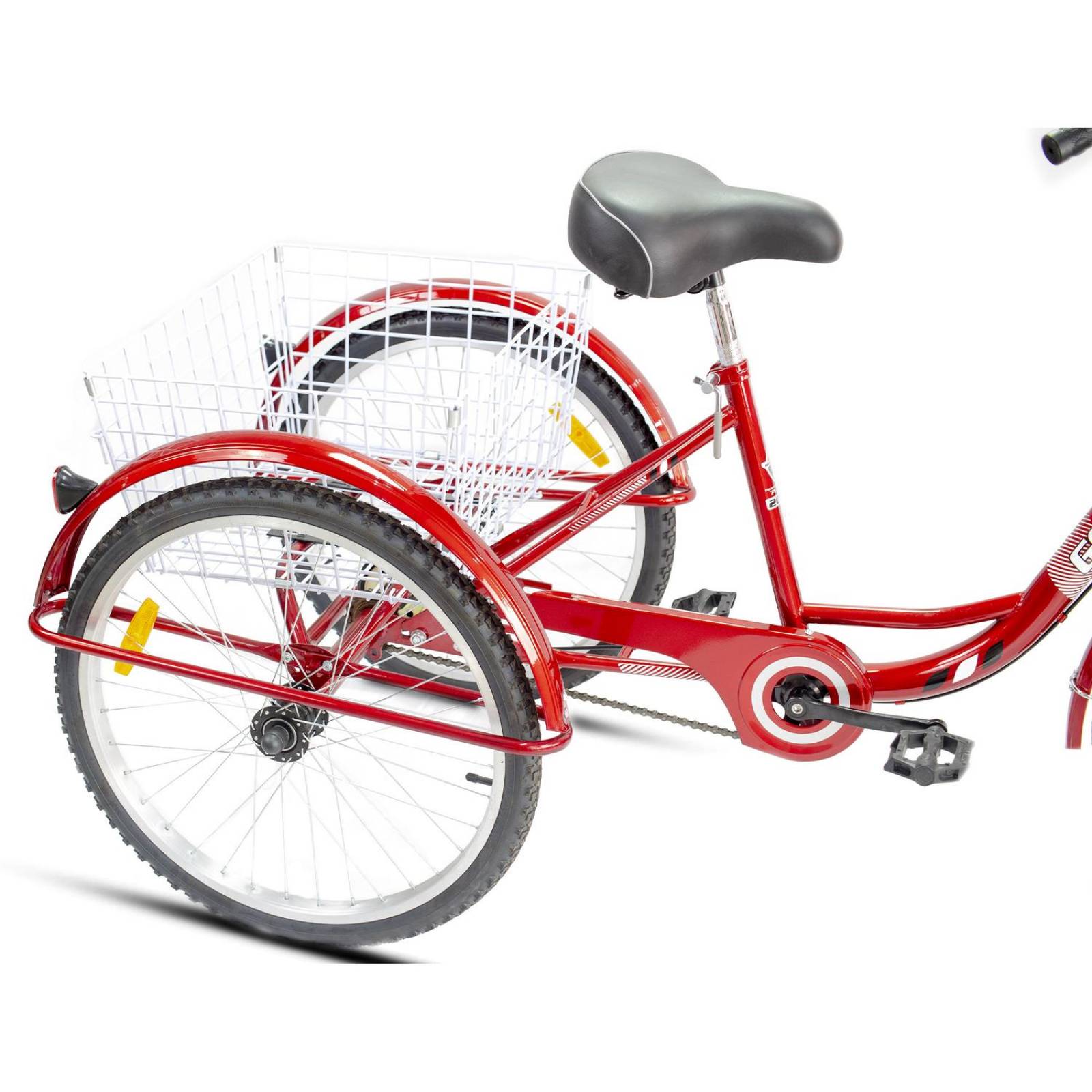 Bicicleta R24 Tricicleta Urbana con canasta rojo Gospel 