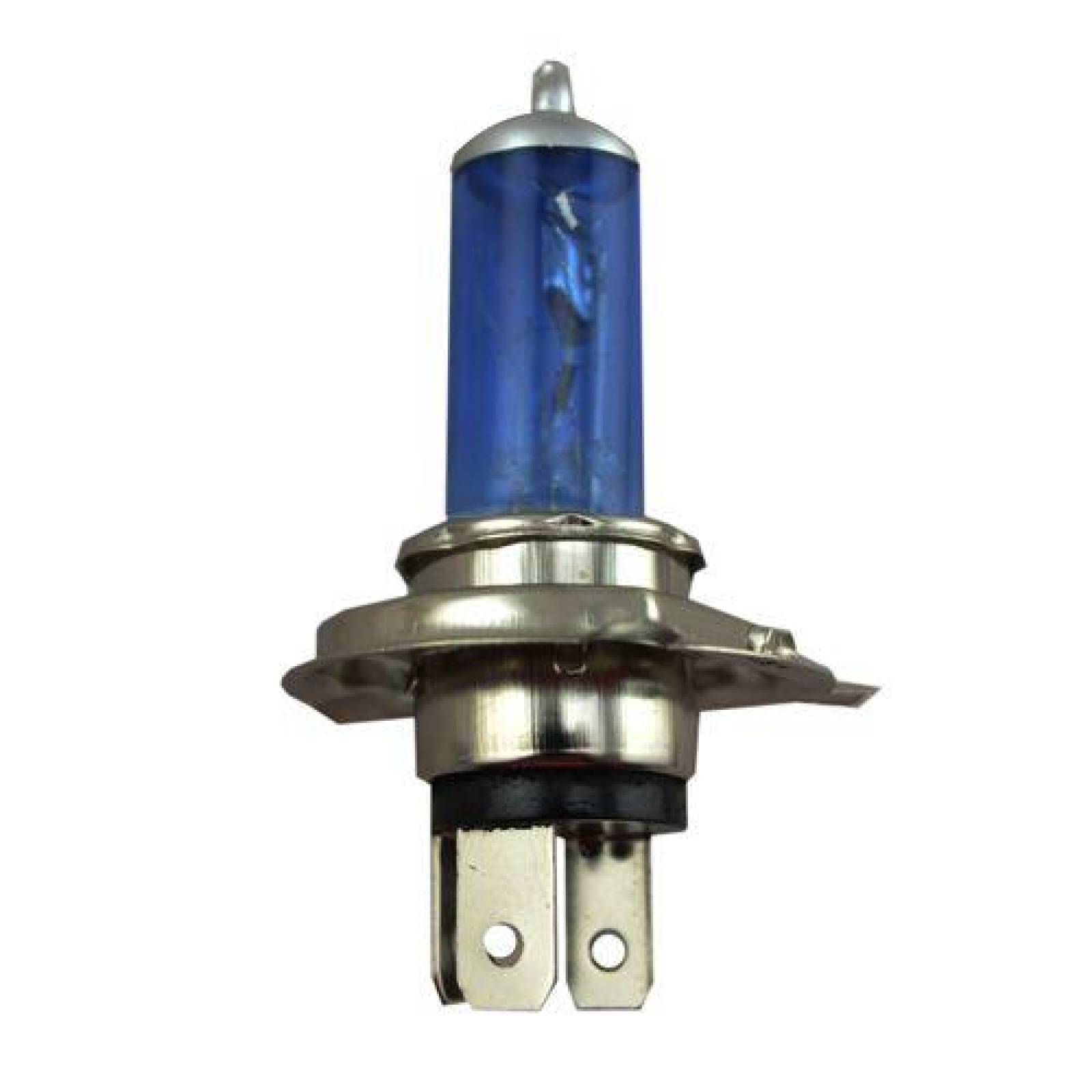 Foco halogeno para Moto tipo H4 12V 35/35W azul Kinlley 