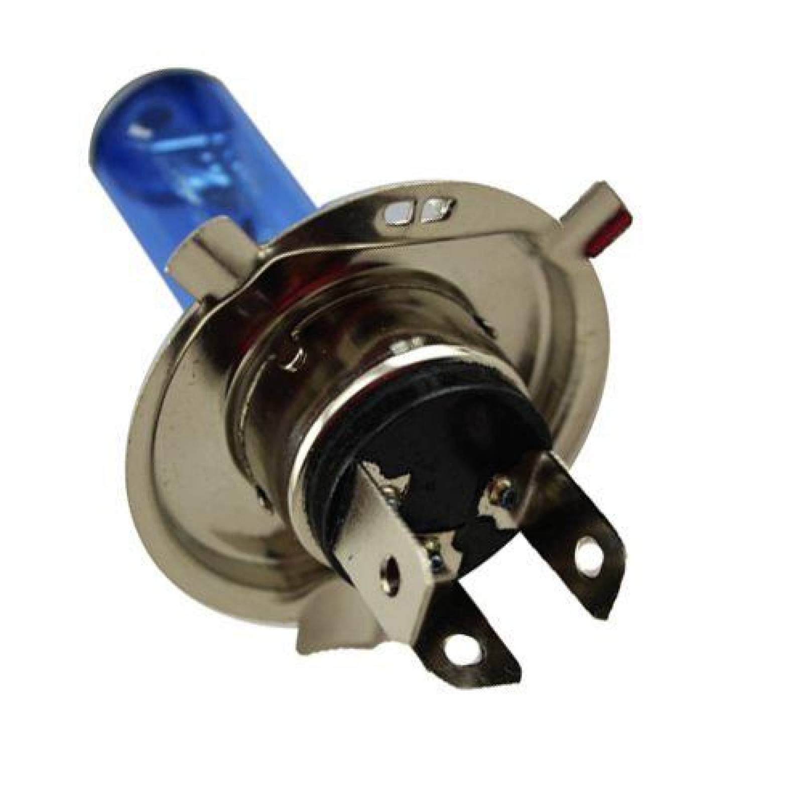 Foco halogeno para Moto tipo H4 12V 35/35W azul Kinlley 