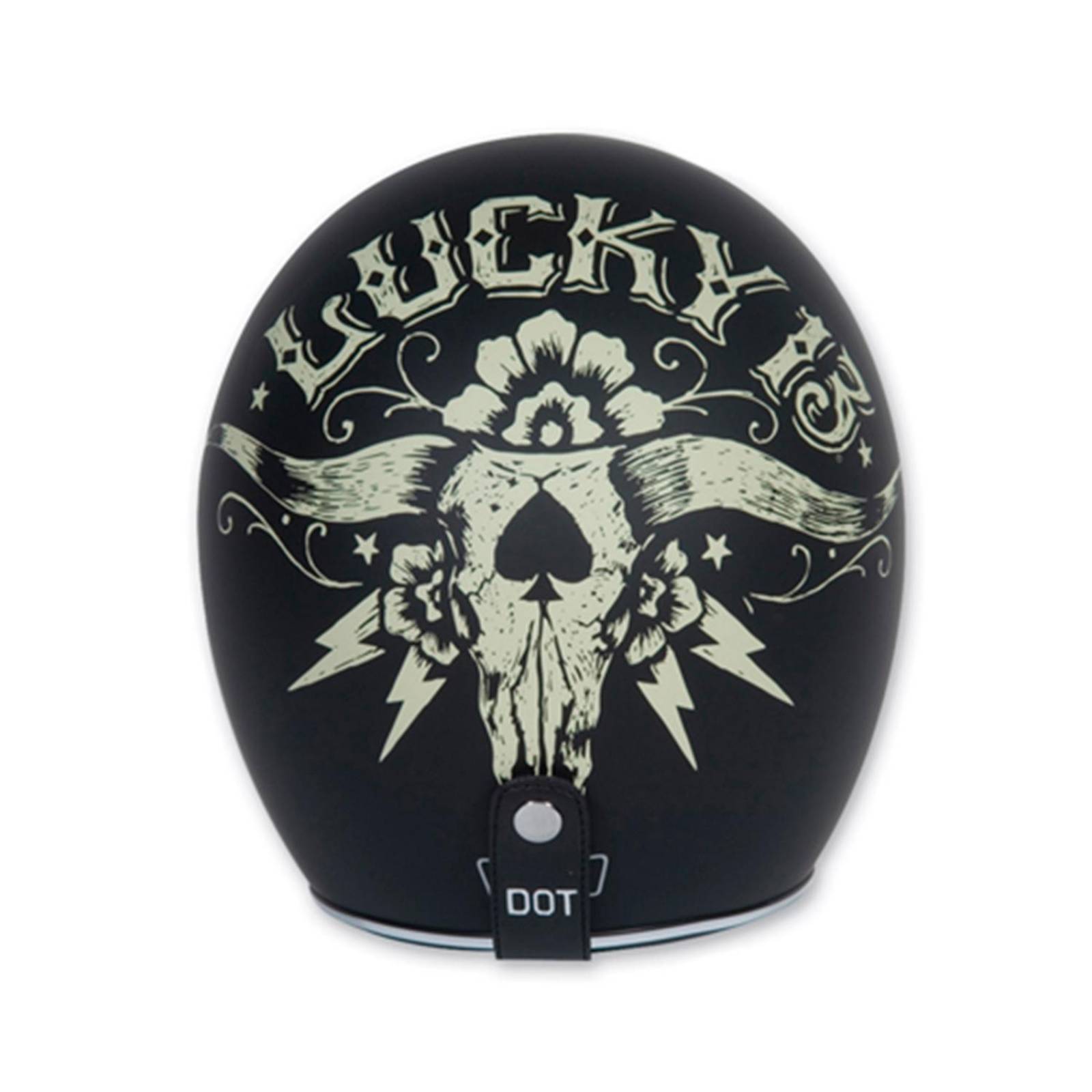 Casco Torc T50 negro Bullhead 3/4 XL 