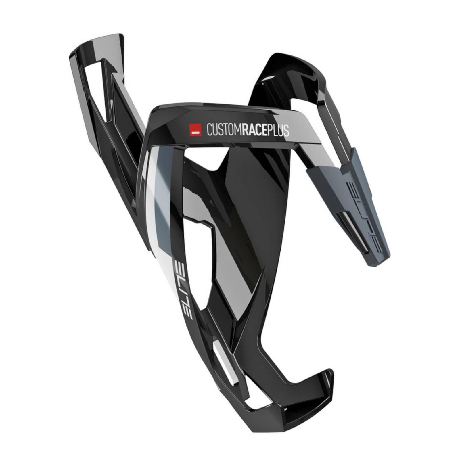 Soporte porta anfora bicicleta race plus negro blanco Elite 