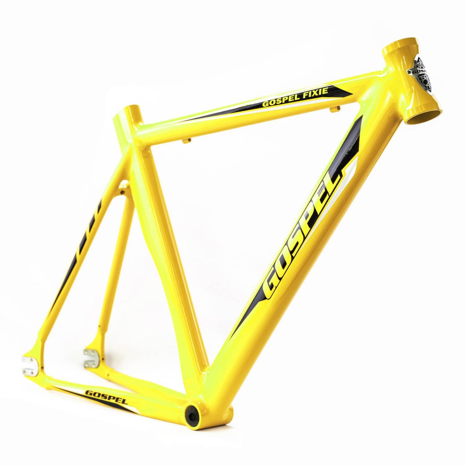Cuadro De Aluminio 700c Fixie Amarillo Fluor Gospel 