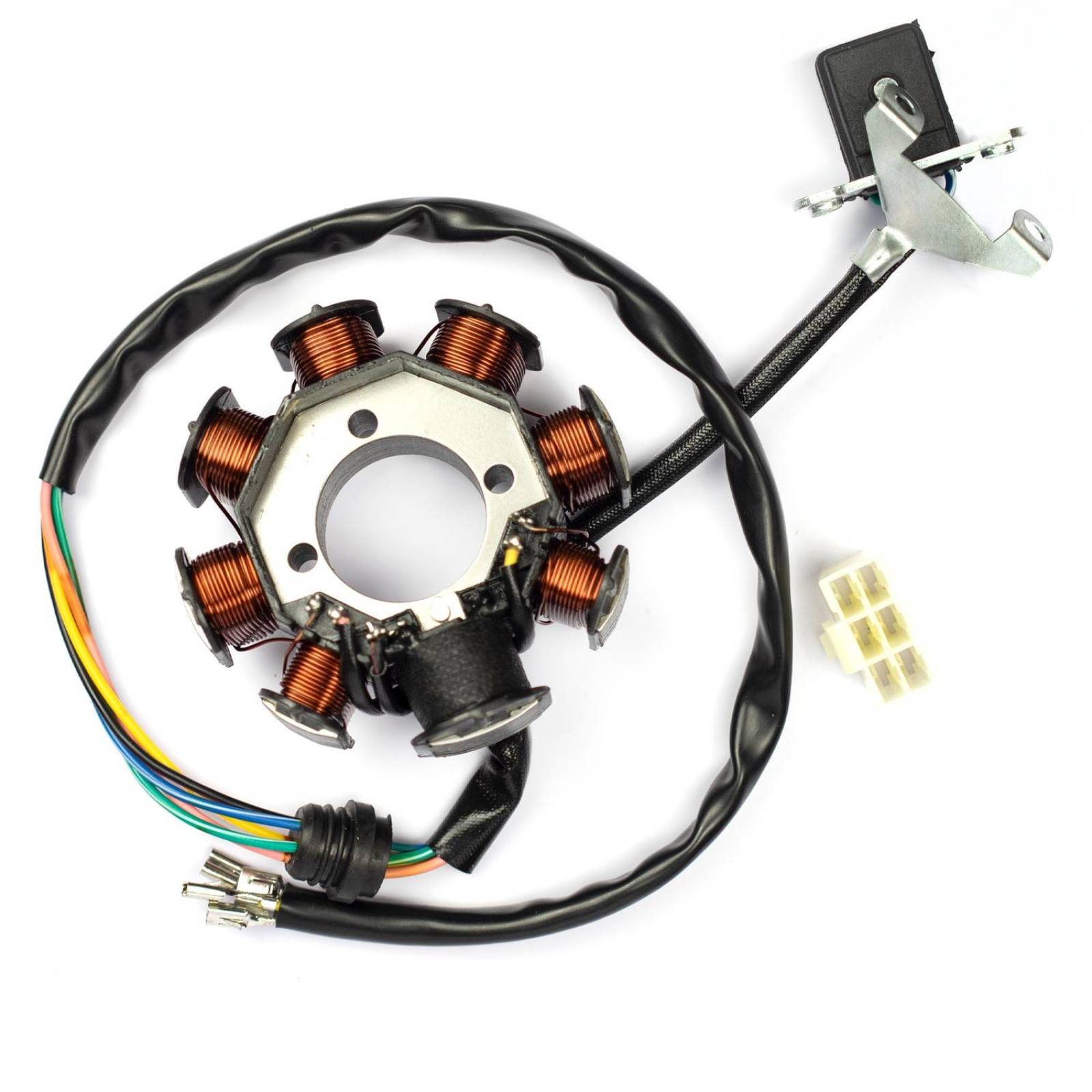 Estator Generador 7 Bobinas Para Moto Ft125 Ft150 Dt125 