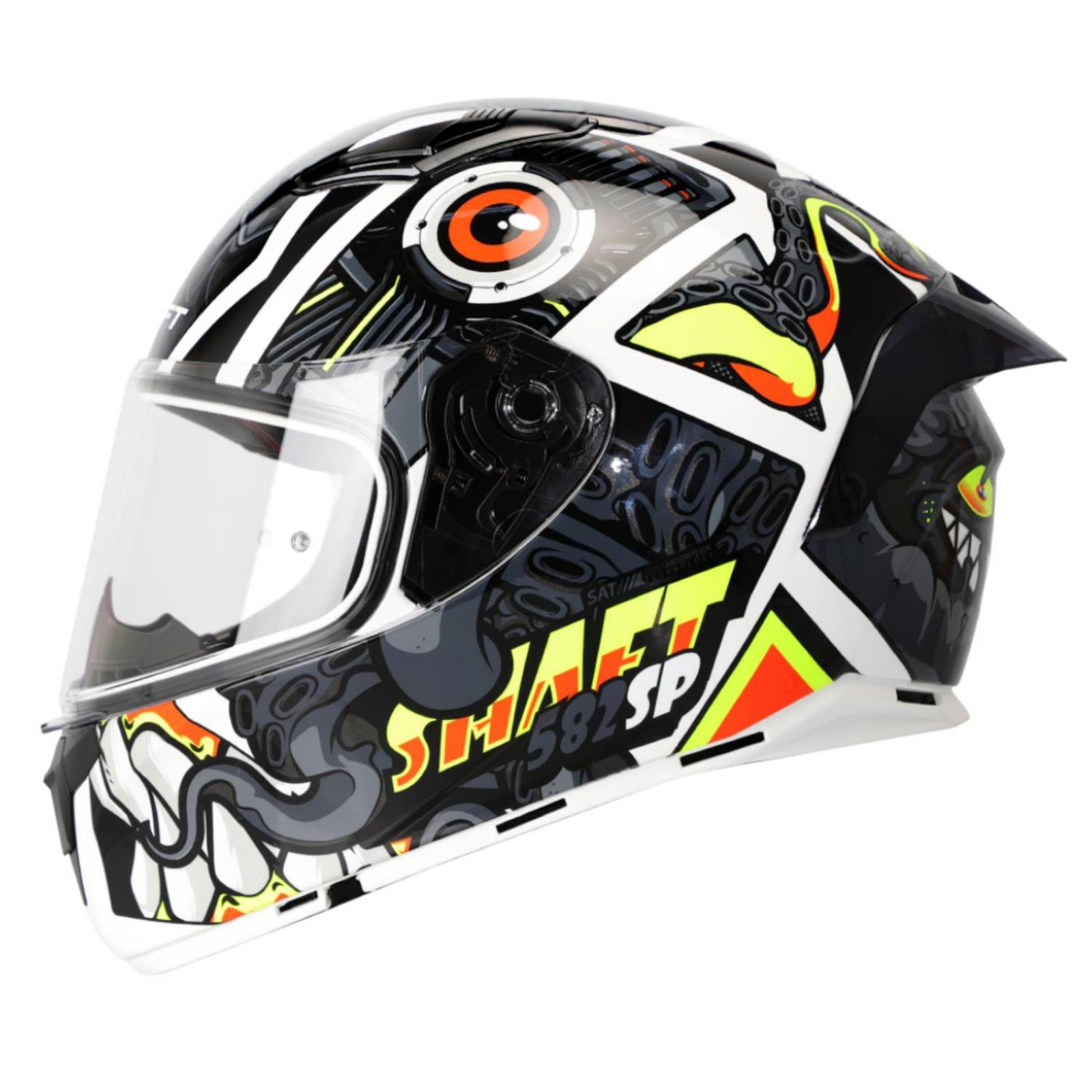 Casco Shaft Integral Comic Monster SH582-SP Talla L Negro 