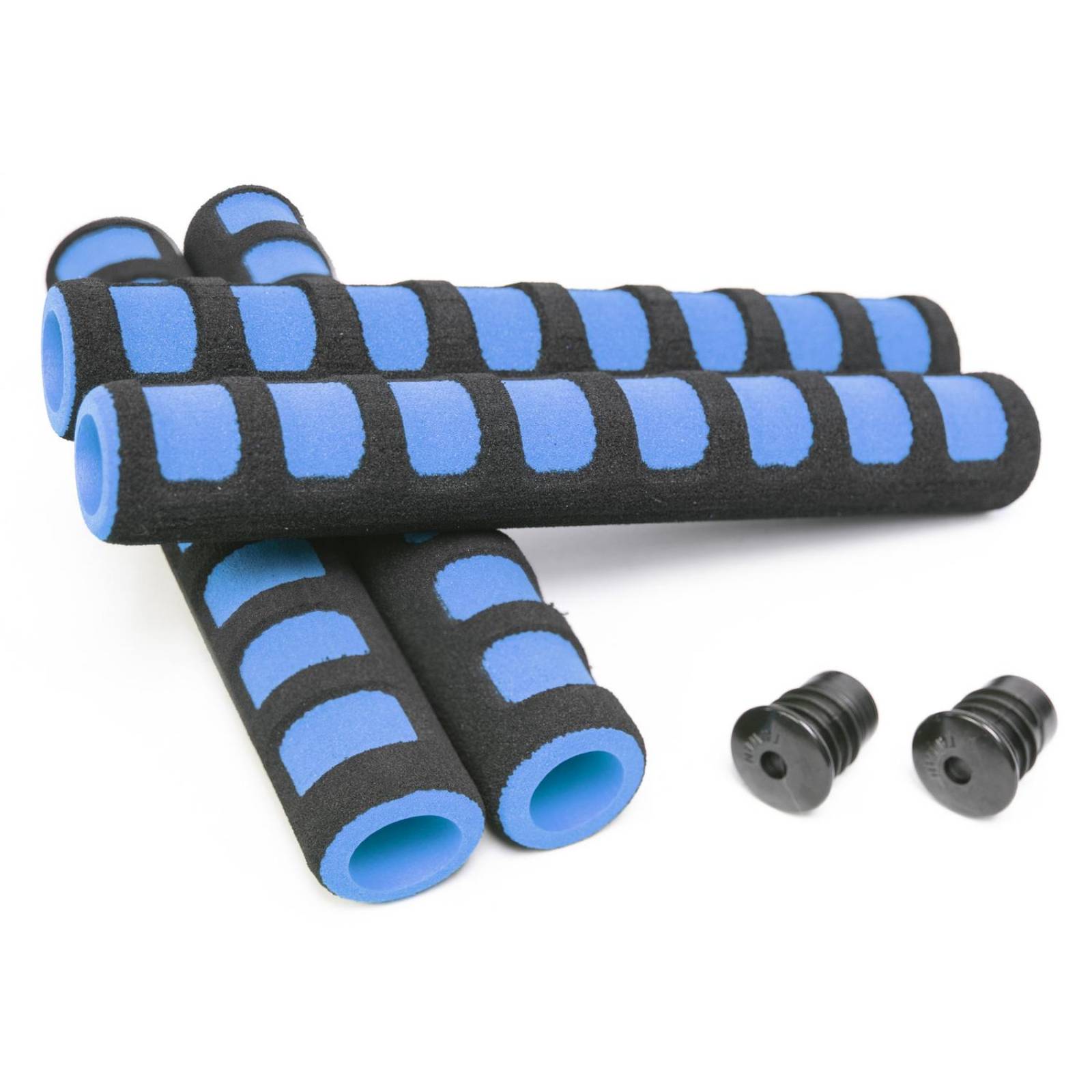 Protectores para Manubrio de Bicicleta Azul Negro 