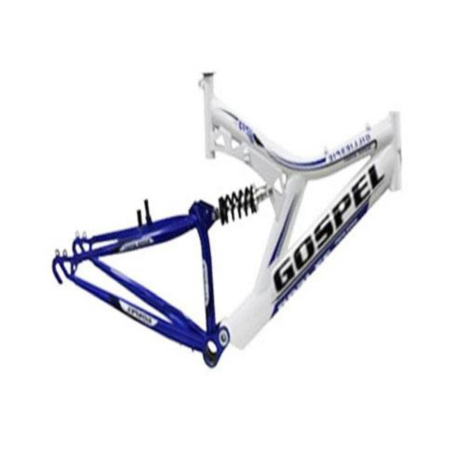 Cuadro R24 Gillespie C/suspension Trasera Blanco/azul